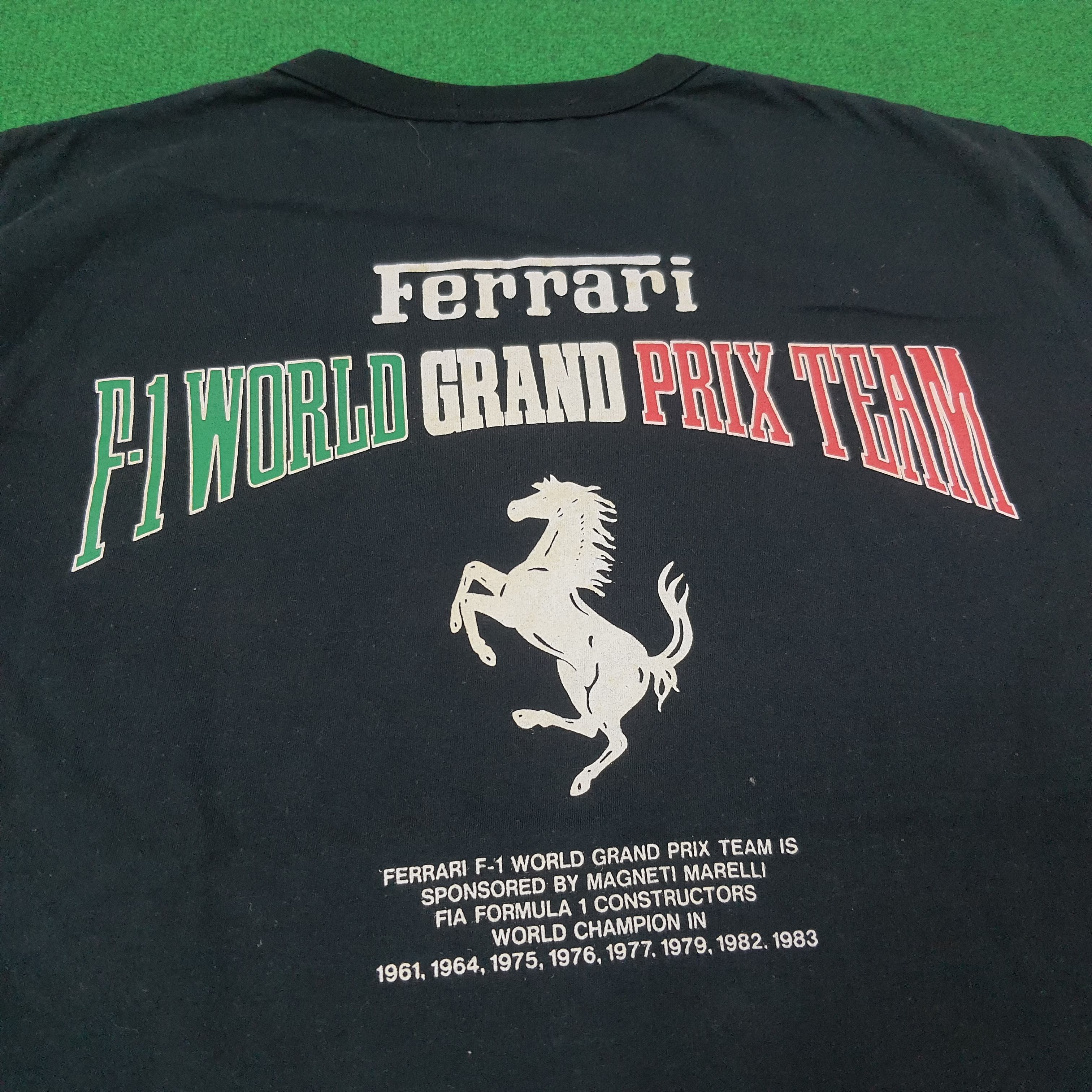 Ferrari × Vintage Vintage Ferrari F-1 Magneti Marelli Racing Tshirt C219N54 Size US M / EU 48-50 / 2 - 2 Thumbnail