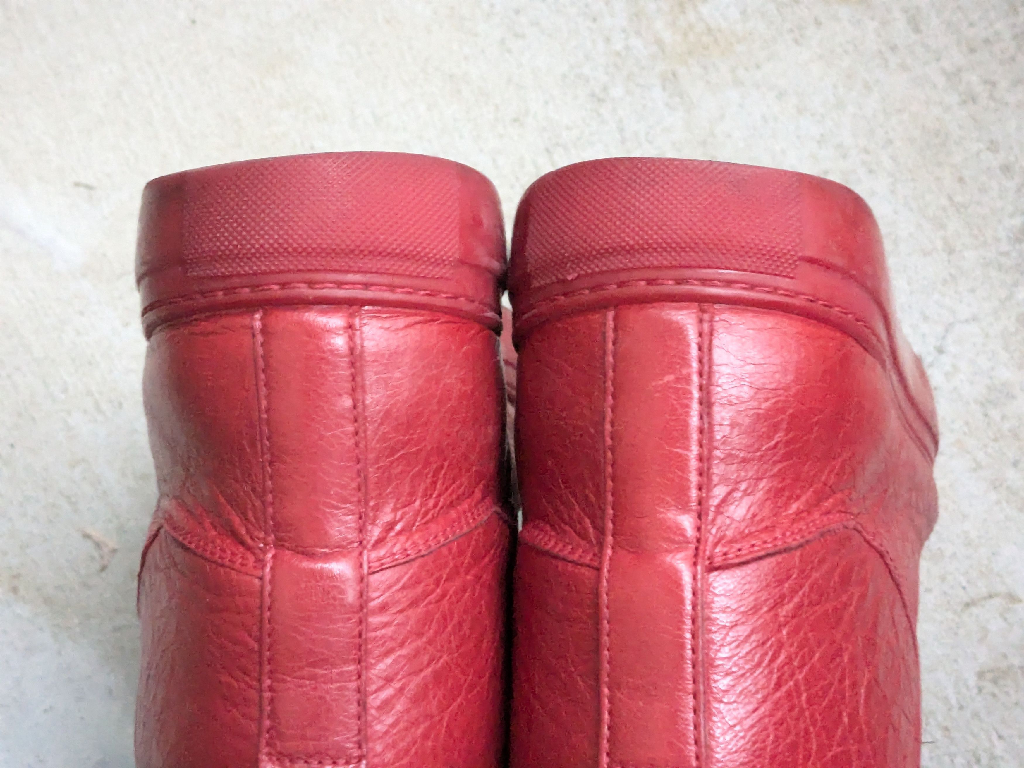 Balenciaga Balenciaga Arena Red 11 Leather High Tops Size US 11 / EU 44 - 11 Thumbnail