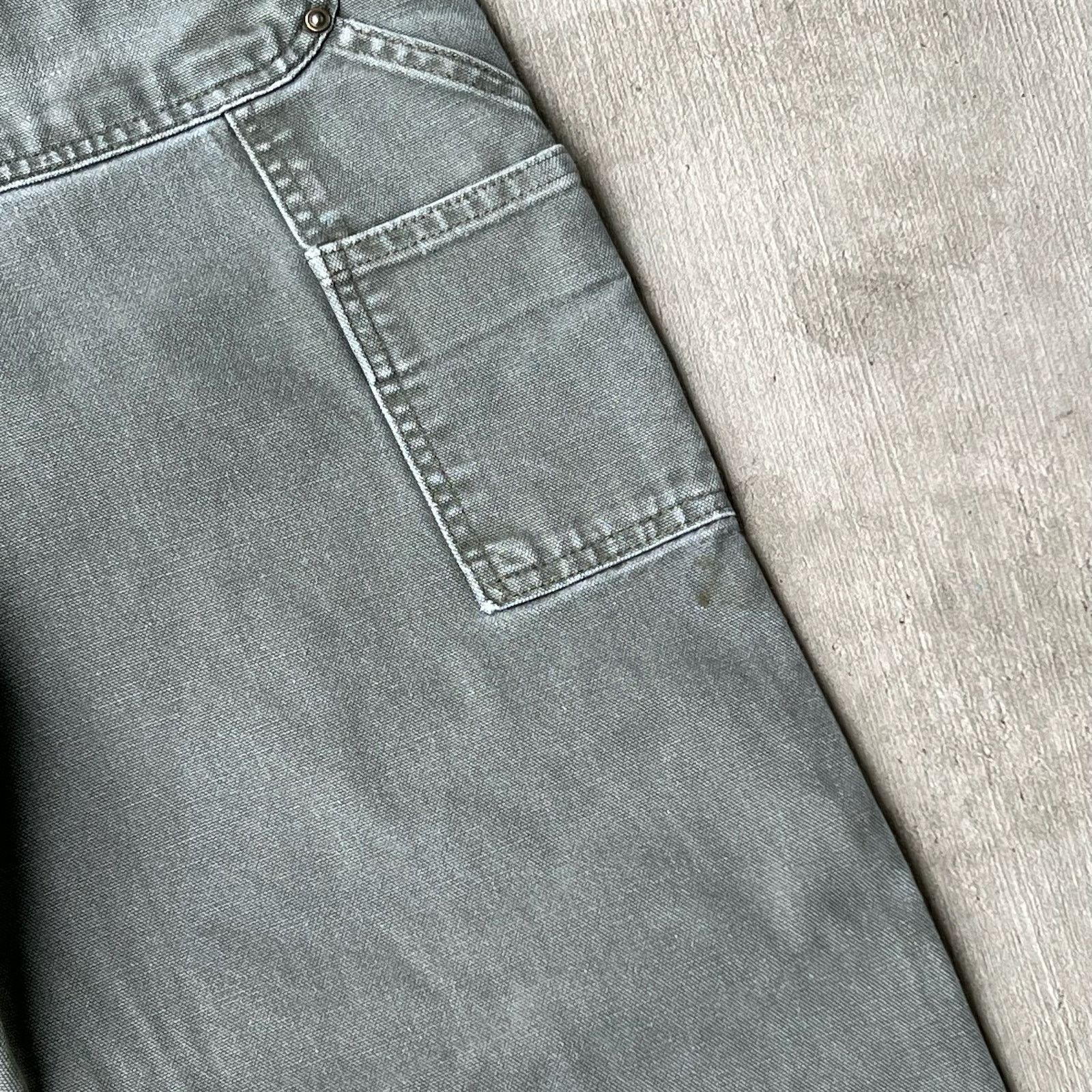 Carhartt × Vintage Carhartt green double knee work wear carpenter pants Size US 33 - 13 Thumbnail