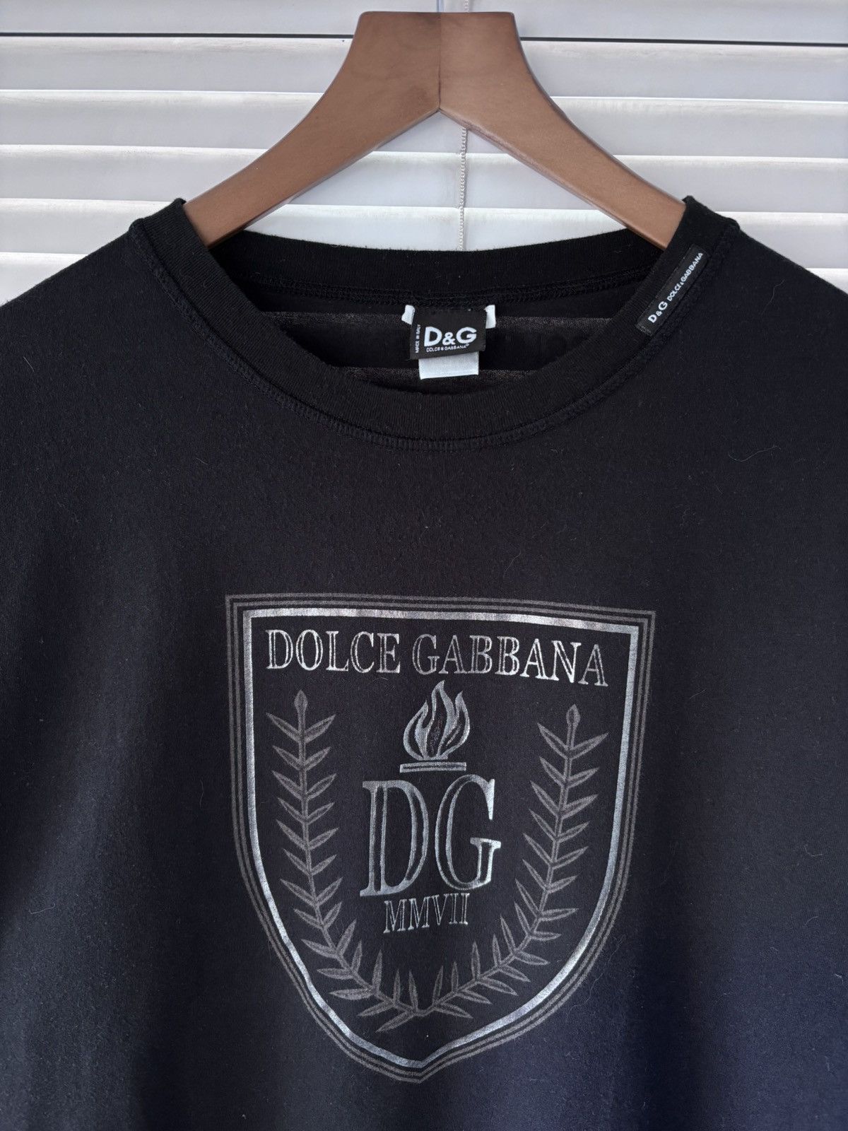 Dolce & Gabbana Dolce & Gabbana MMVII Vintage Big Logo Luxury T-Shirt Size US M / EU 48-50 / 2 - 2 Thumbnail