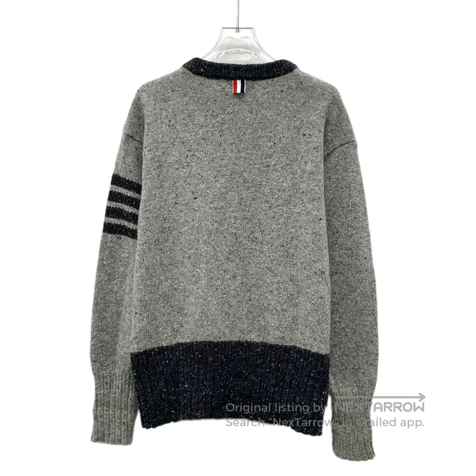 Thom Browne thom browne gray wool crewneck sweater. Size US M / EU 48-50 / 2 - 2 Thumbnail