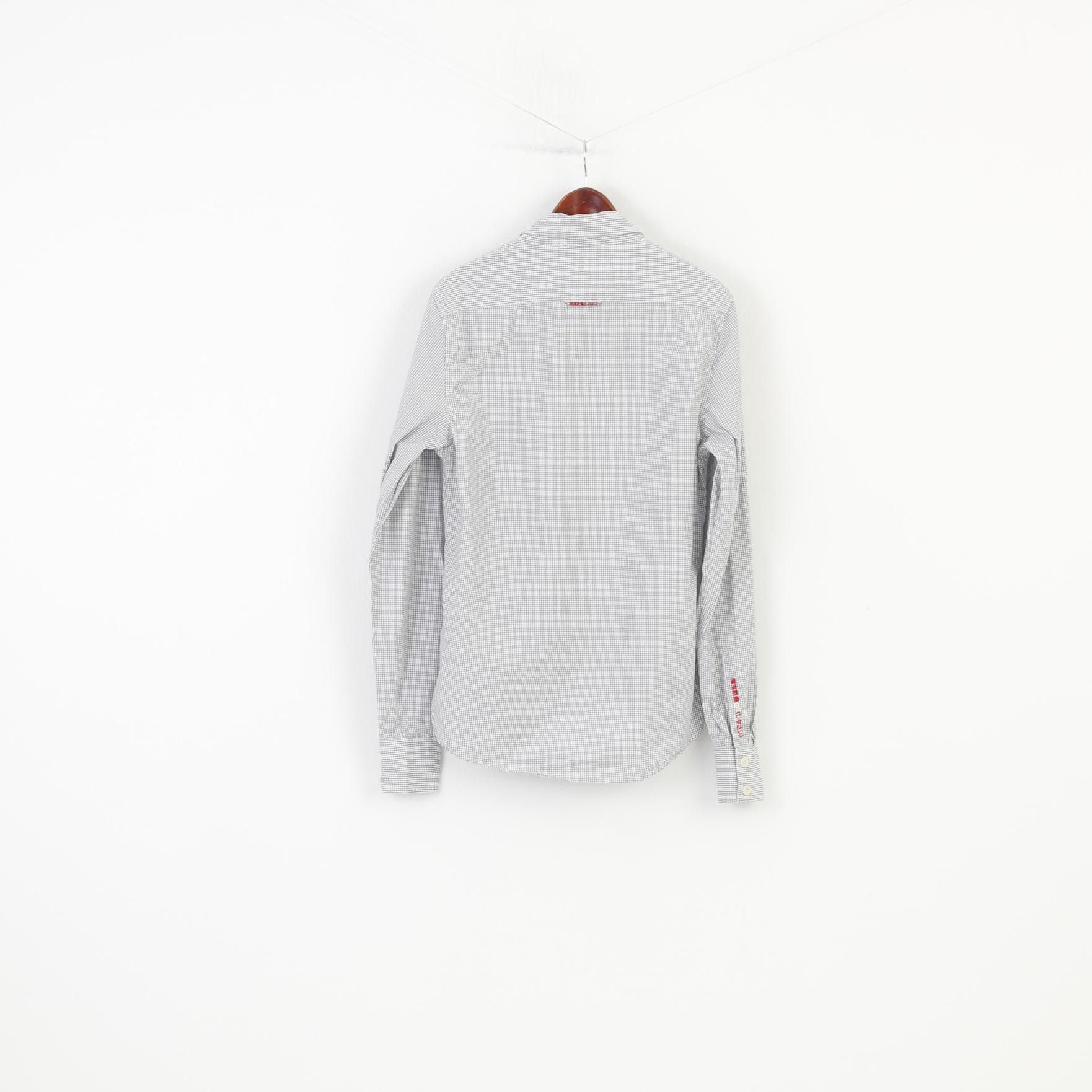 Superdry Superdry Men L Casual Shirt Long Sleeve White 10532 Size US L / EU 52-54 / 3 - 7 Thumbnail