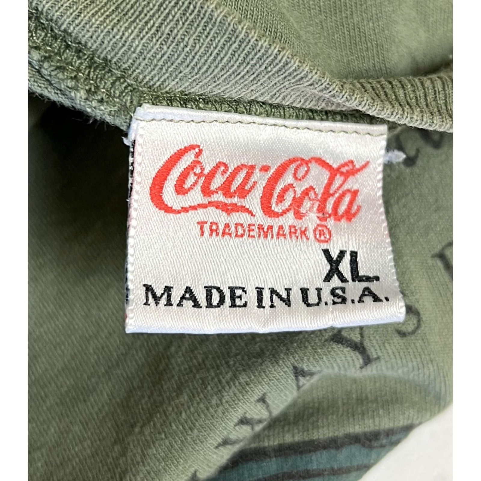 Vintage VINTAGE Coca Cola Shirt Mens XL Green Short Sleeve Crew Neck USA Made Atlanta GA Size US XL / EU 56 / 4 - 4 Thumbnail