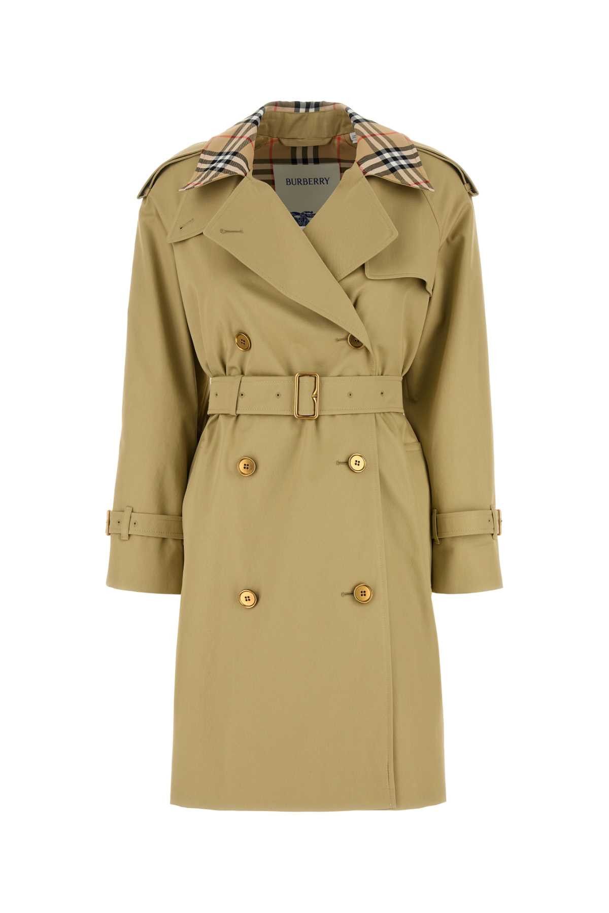 トレンチコート Burberry Sage green gabardine Waterloo trench coat Burberry Sage Green Gabardine Waterloo Trench Coat | italist