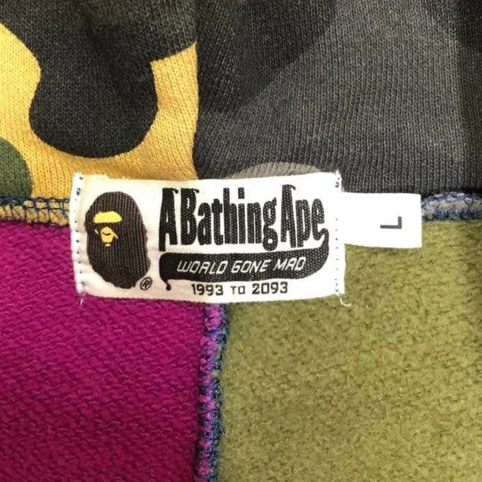 Bape Bape Mix Camo Shark Crazy Shark Full Zip Hoodie SS19 Size US L / EU 52-54 / 3 - 8 Thumbnail