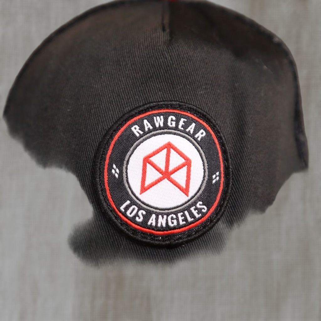 Vintage Raw Gear Hat Adult Adjustable Black White Snap Back Cap Size ONE SIZE - 1 Thumbnail
