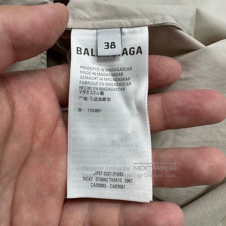 Balenciaga Balenciaga Double Hook Embroidered Shirt. Size US M / EU 48-50 / 2 - 5 Thumbnail