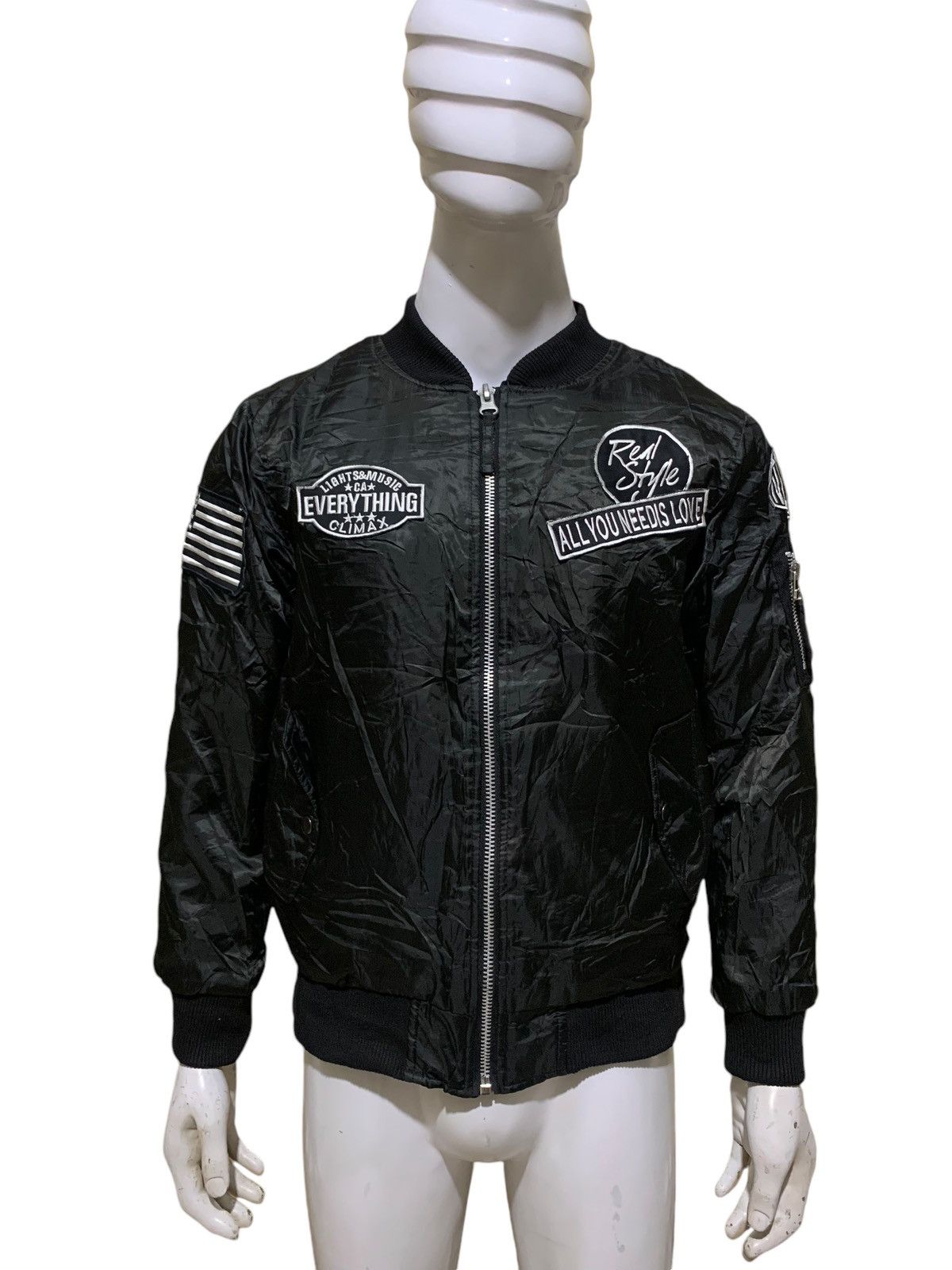 Vintage Vintage poem patches Military bomber jacket Size US M / EU 48-50 / 2 - 2 Thumbnail