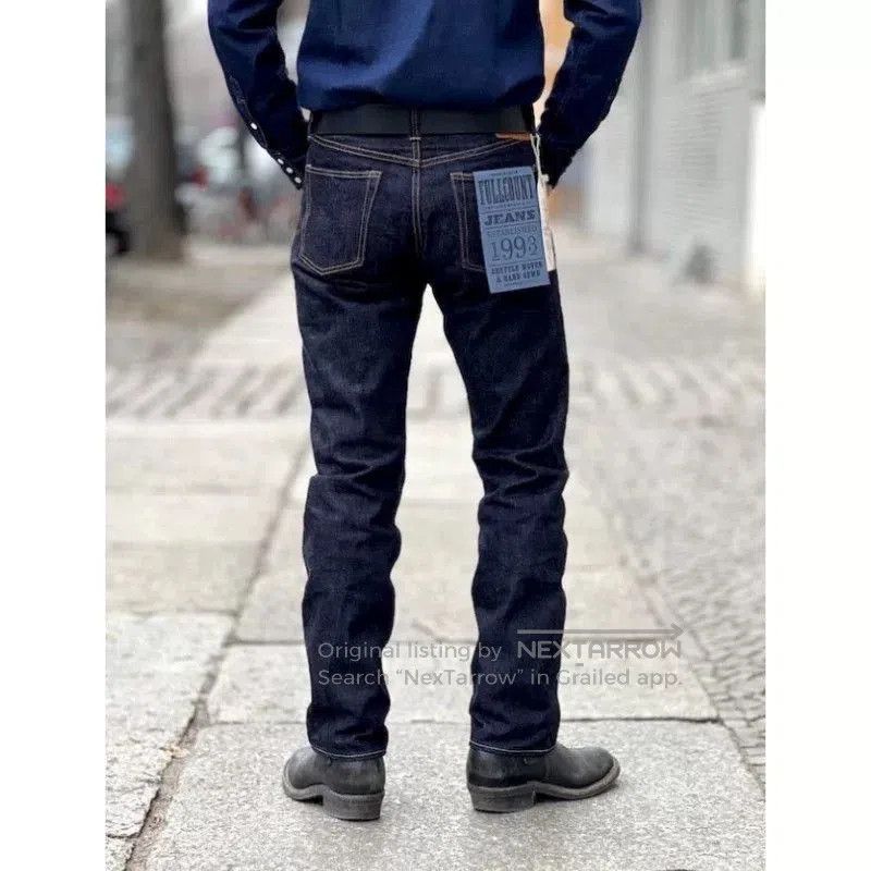 Full Count & Co. Fullcount Slim Straight Denim Jeans. Size US 32 / EU 48 - 4 Thumbnail