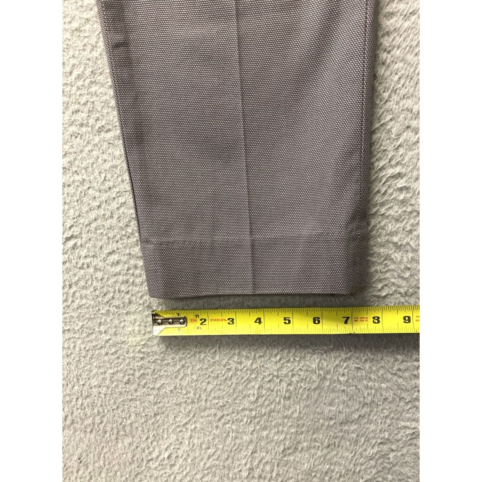 Banana Republic Banana Republic Dress Pants Mens 30x30 Slim Fit Cotton Gray Button Zip Flat Front Straight Leg Workwear Casual 30 in Inseam Mens Size US 30 / EU 46 - 6 Thumbnail