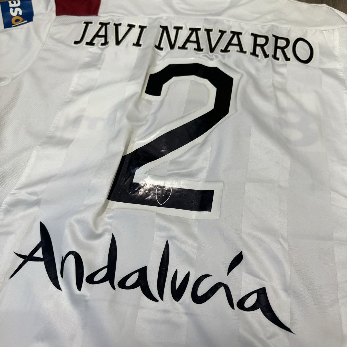 Joma Sevilla 06/07 player issue special home shirt #2Javi Navarro Size US M / EU 48-50 / 2 - 5 Thumbnail