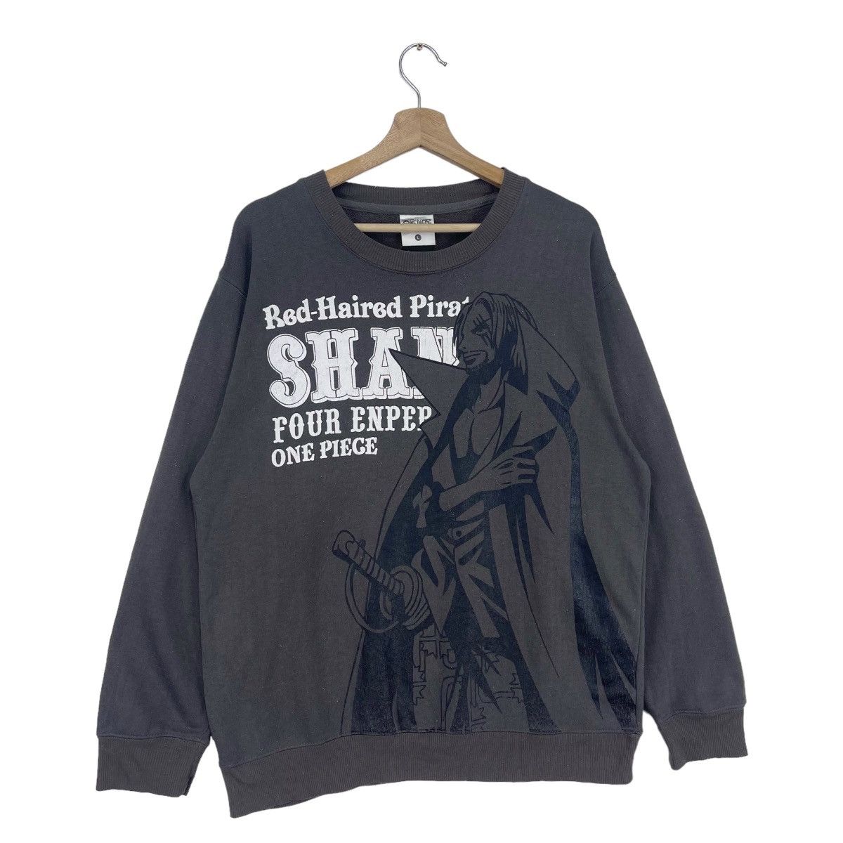 Cartoon Network × Japanese Brand × One Piece Vintage One Piece Akagami Shanks Sweatshirt Size US M / EU 48-50 / 2 - 4 Thumbnail