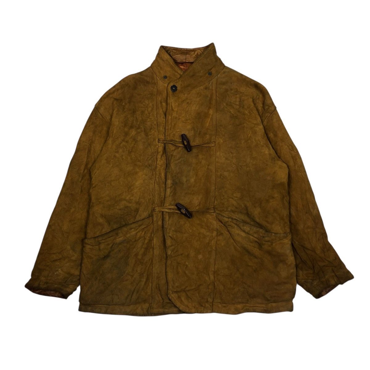 Japanese Brand 🔥VINTAGE CHORE WORK LEATHER JACKET KA UOMO KAPITAL Size US M / EU 48-50 / 2 - 1 Thumbnail