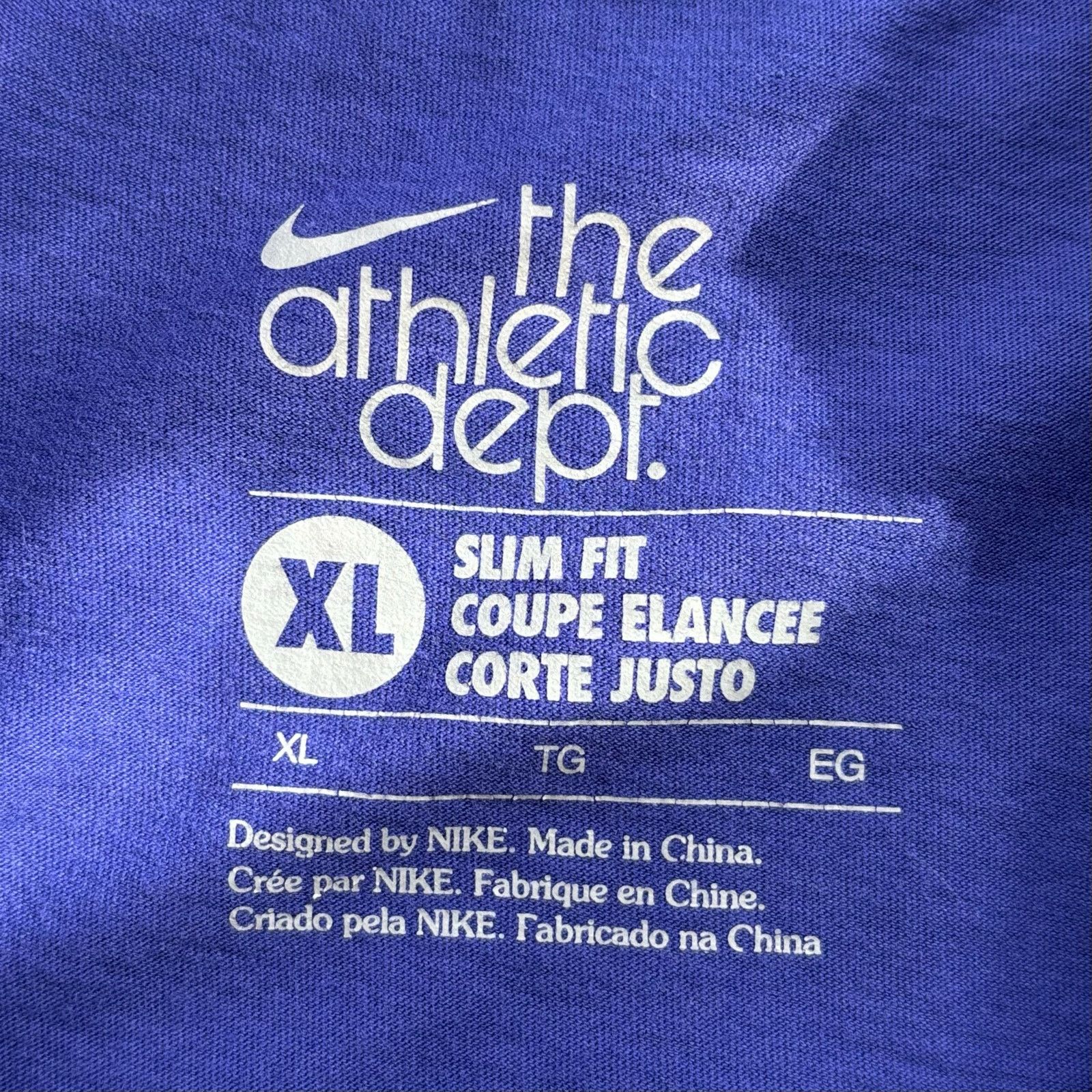 Nike Nike The Athletic Dept Purple Just Do It Slim Fit T-Shirt XL Size XL / US 12-14 / IT 48-50 - 3 Thumbnail