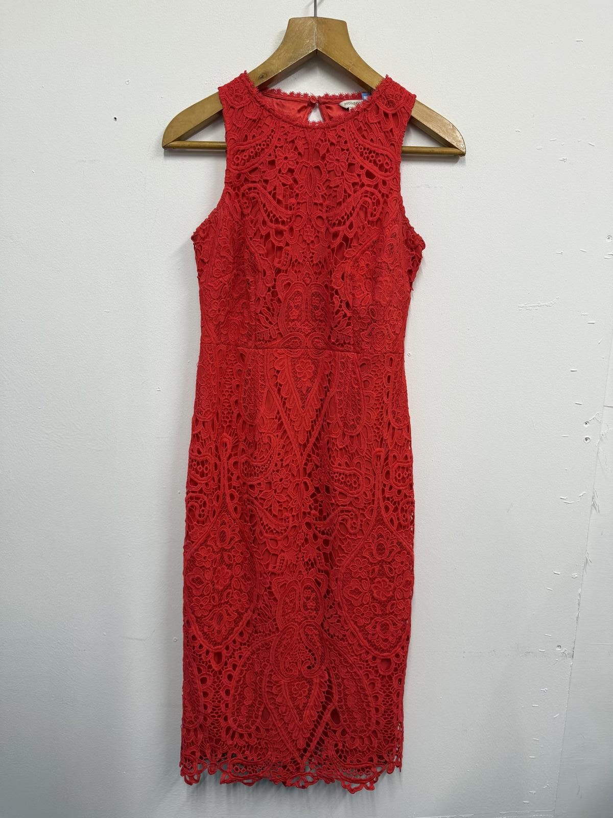 Other Red Lace Sleeveless Dress UK Size 10 Size M / US 6-8 / IT 42-44 - 1 Thumbnail
