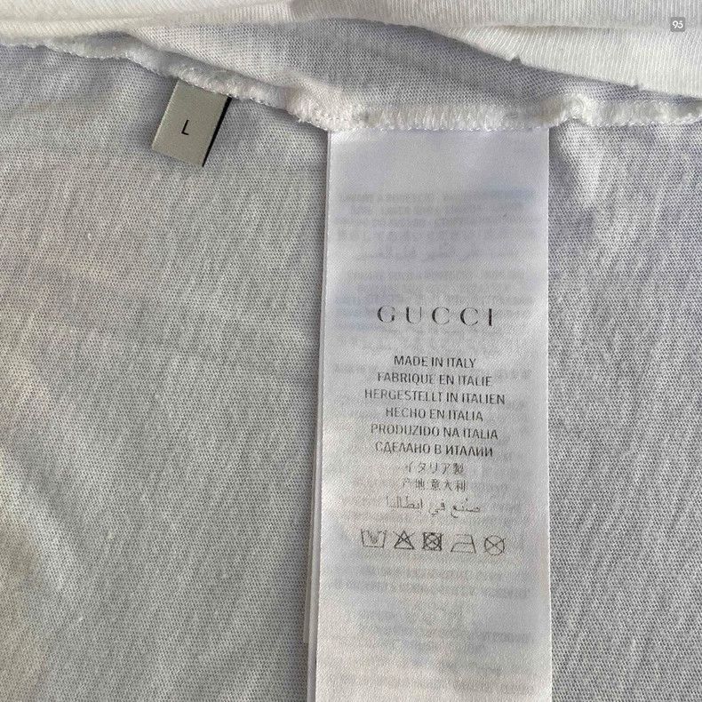 Gucci Gucci Leopard Embroidered Cotton Tshirt-2506 Size US L / EU 52-54 / 3 - 9 Thumbnail