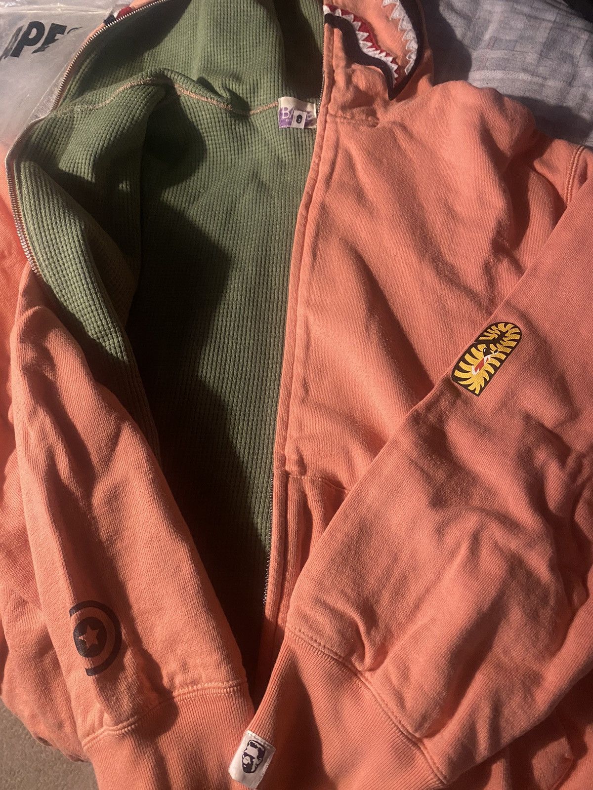 Bape Salmon shark hoodie (aka sec gen) Size US M / EU 48-50 / 2 - 4 Thumbnail
