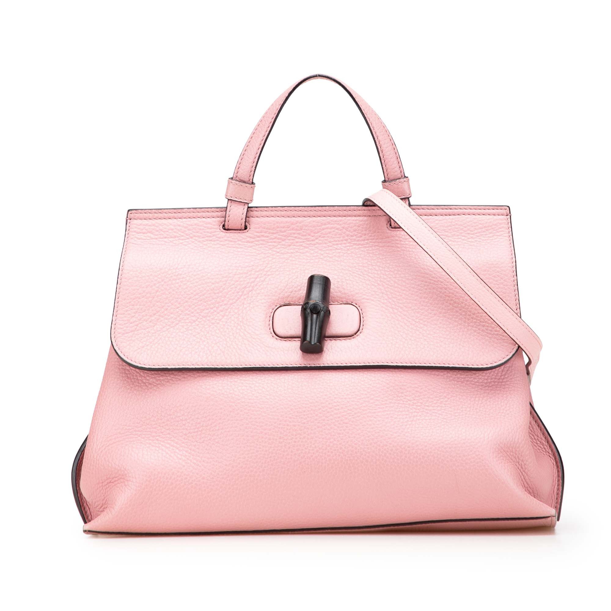 Gucci Gucci Medium Leather Bamboo Daily Satchel Size ONE SIZE - 1 Thumbnail