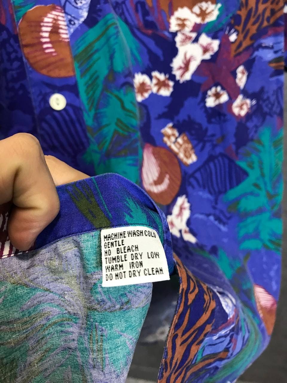 Chaps Ralph Lauren vintage designer crazy Hawaiian shirt