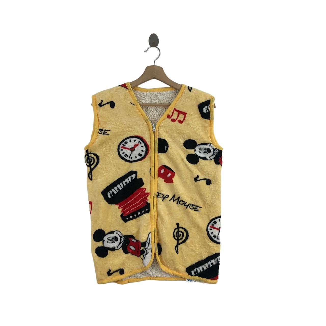 Disney DISNEY MICKEY MOUSE All Over Print Cartoon Vest Jacket Size M / US 6-8 / IT 42-44 - 1 Thumbnail