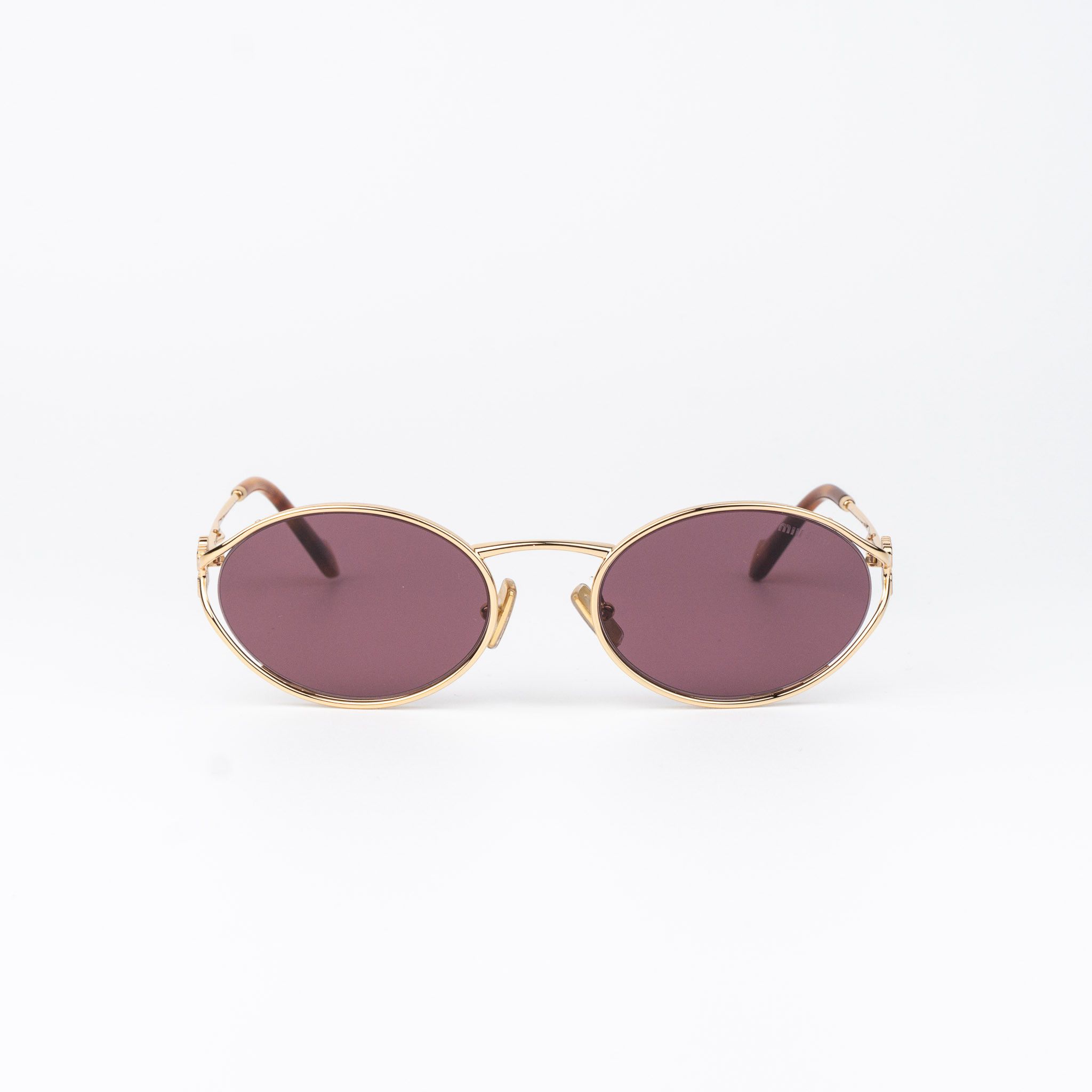 Miu Miu Miu Miu Women Sunglasses LOGO MU52YS 5AK20Y NEW AUTHENTIC Size ONE SIZE - 3 Thumbnail