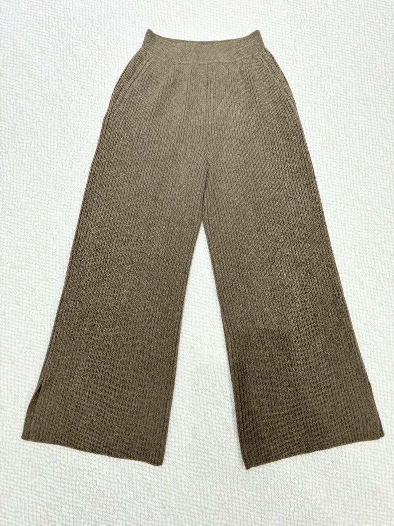 Loro Piana LORO PIANA Classic brown wide leg pants Size 28" / US 6 / IT 42 - 1 Thumbnail