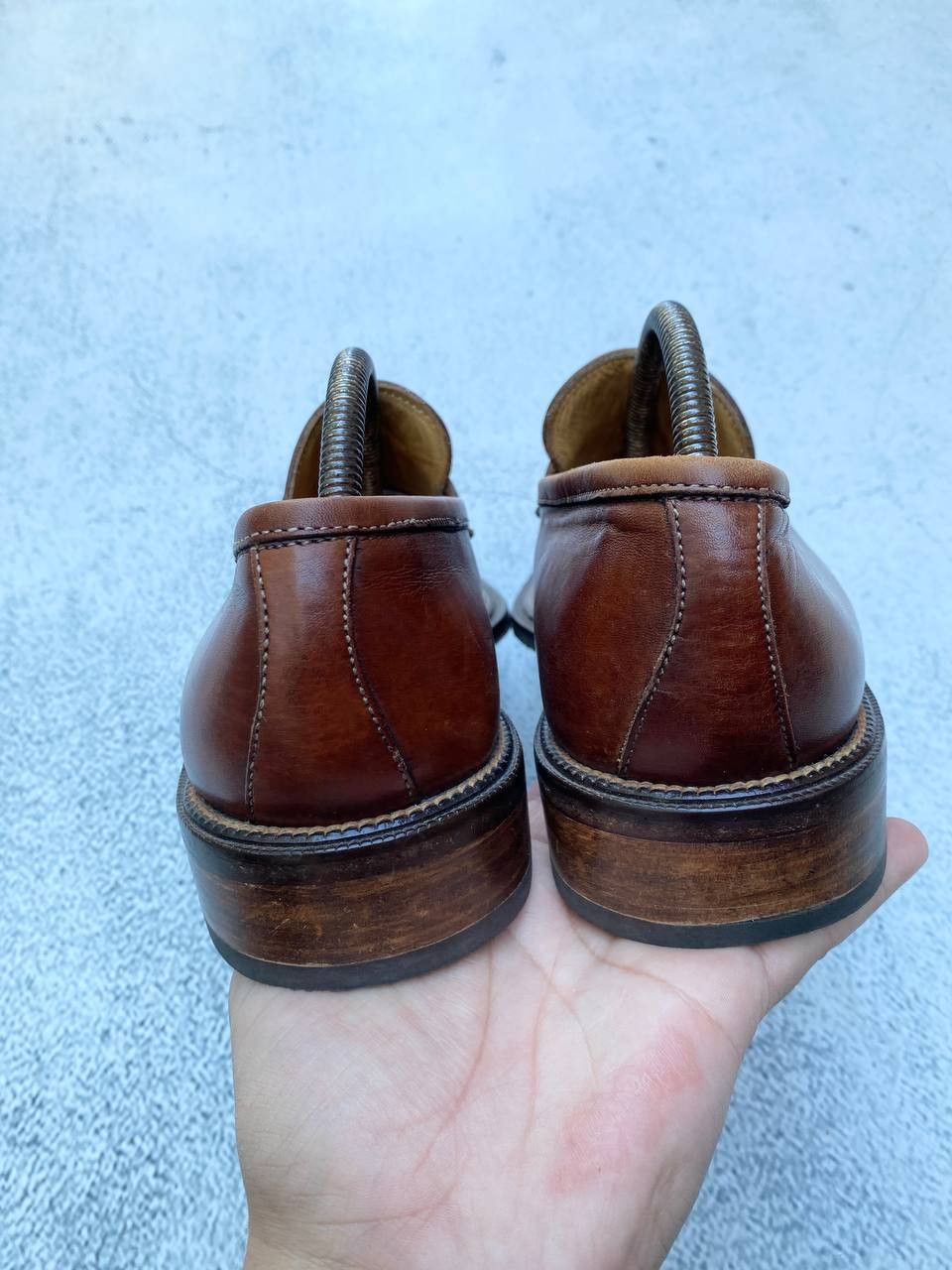 Other Vintage Guidi Prada style Leather Faded Shoes Size US 7 / EU 40 - 11 Thumbnail