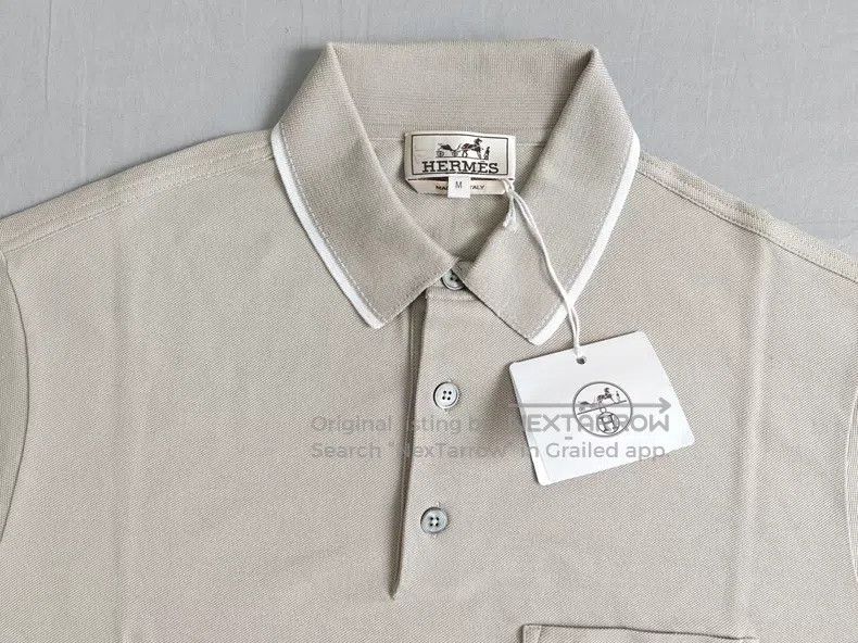 Hermes Hermes Men's Polo Shirt Short Sleeve, 100% Cotton, Made in Size US M / EU 48-50 / 2 - 3 Thumbnail