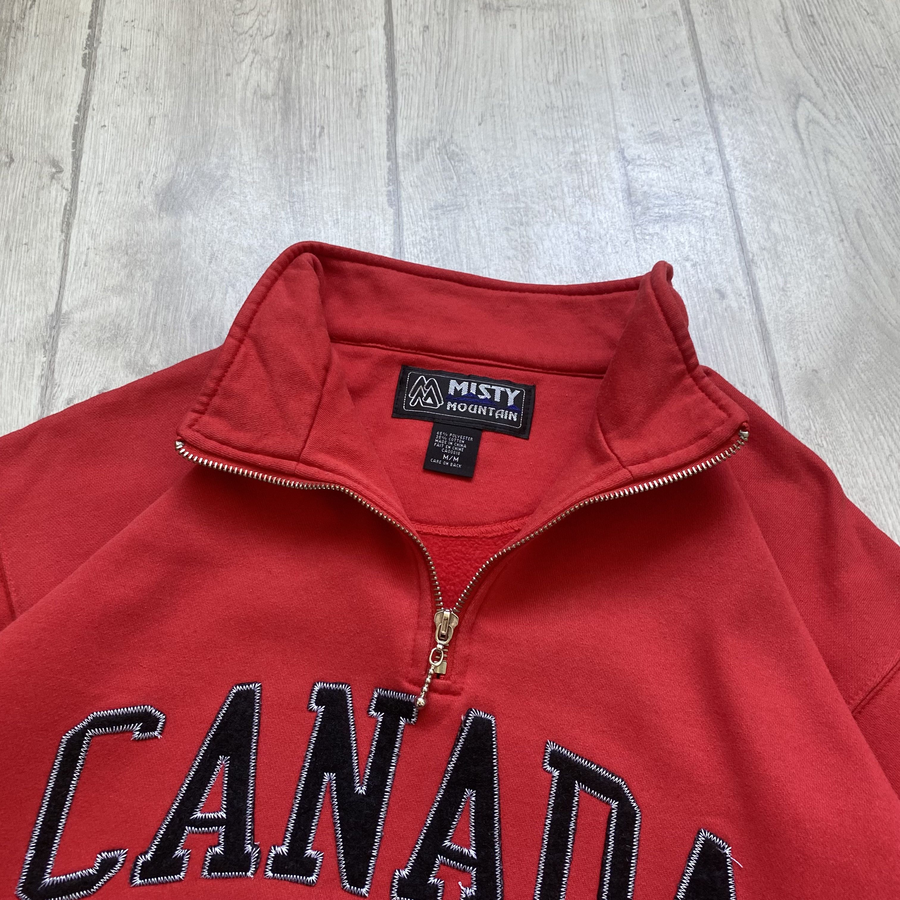 Russell Athletic 🍁Vintage 90s Canada logo Boxy Sweatshirt Zip 1/3 Size US M / EU 48-50 / 2 - 6 Thumbnail
