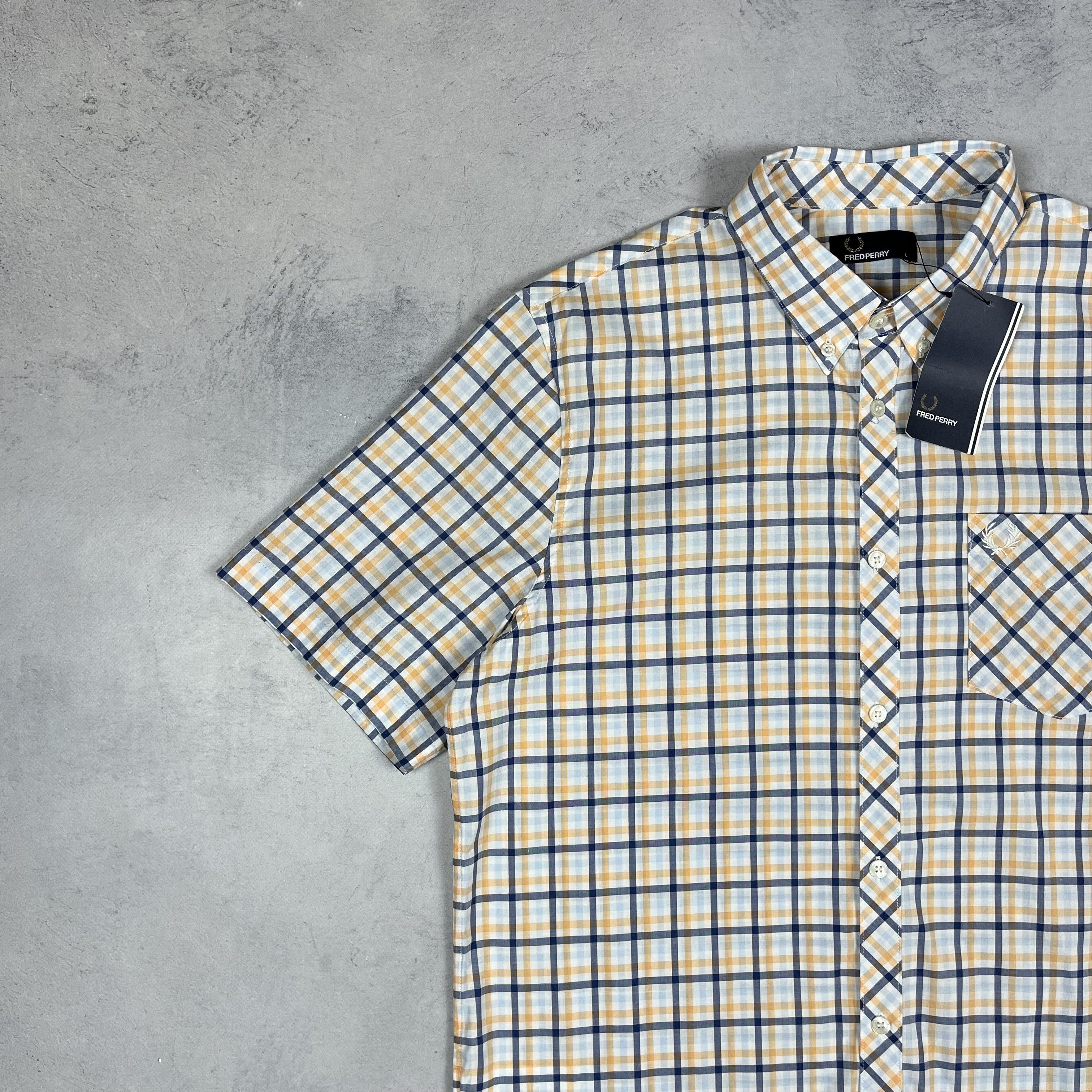 Fred Perry Fred Perry Four Colour Gingham Checkered Button Up Shirt Size US L / EU 52-54 / 3 - 6 Thumbnail