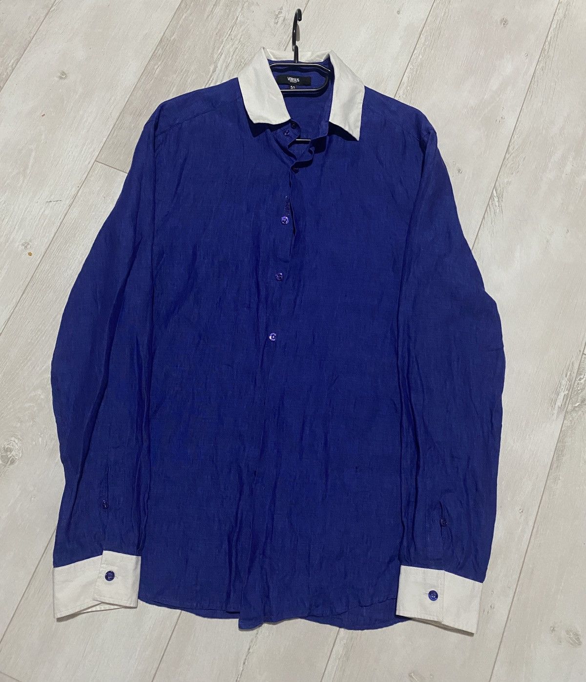 Versus Versace Versus Versace linen shirt button up Size US L / EU 52-54 / 3 - 1 Thumbnail