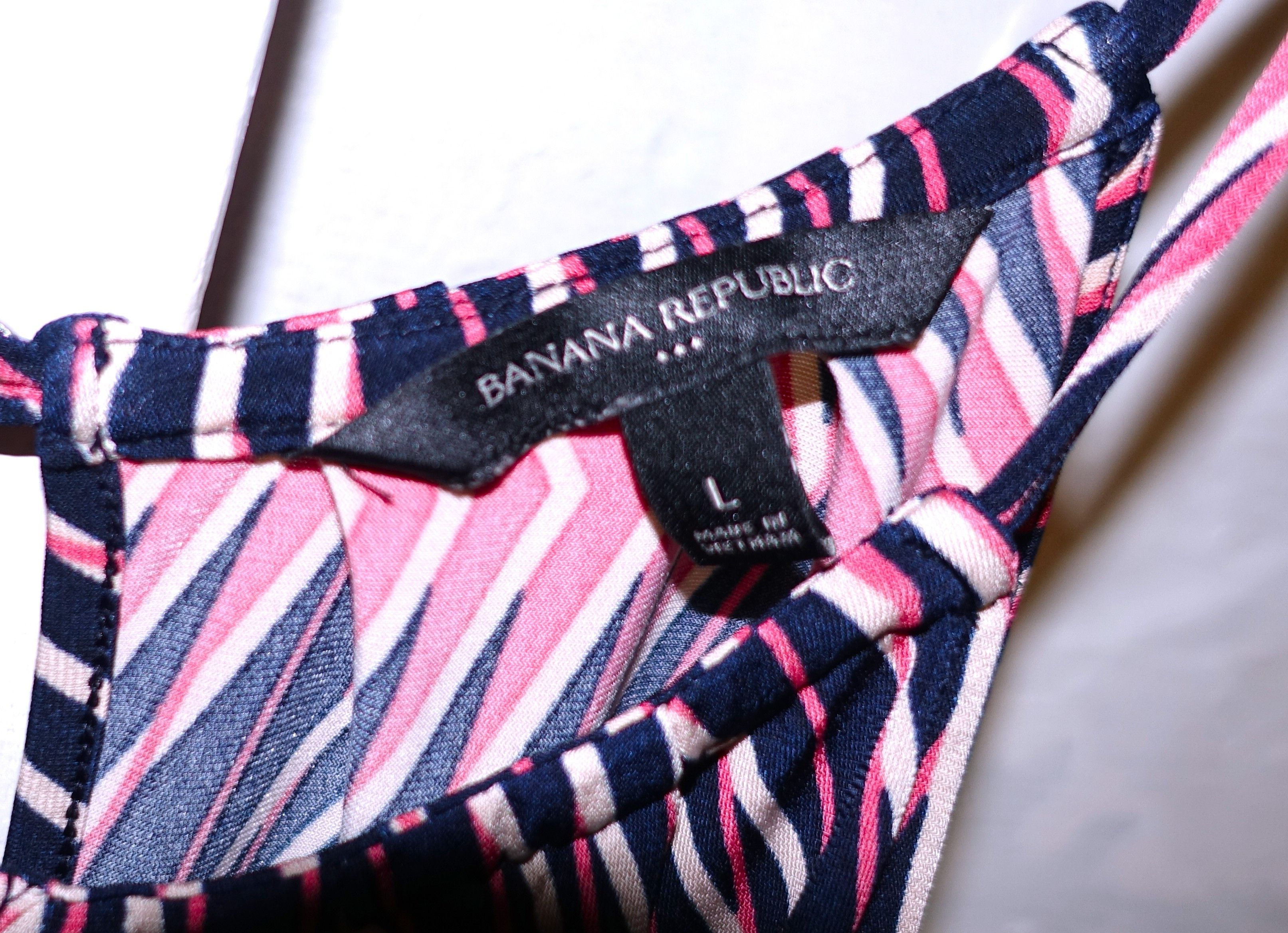 Banana Republic Banana Republic Black Rust Zig Zag Dress L Size L / US 10 / IT 46 - 7 Thumbnail