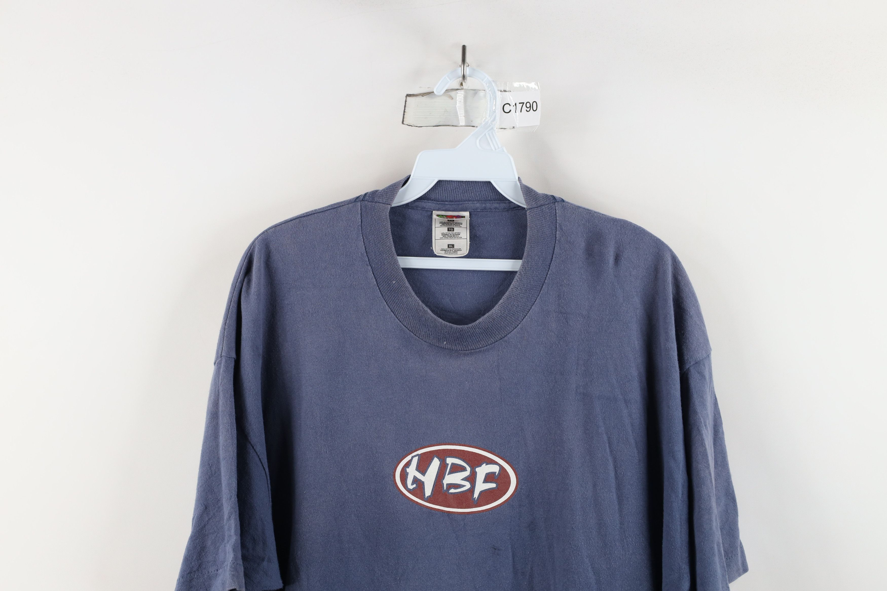 Vintage Vintage 90s Hootie & The Blowfish Band T-Shirt Blue HBF Size US XL / EU 56 / 4 - 2 Thumbnail