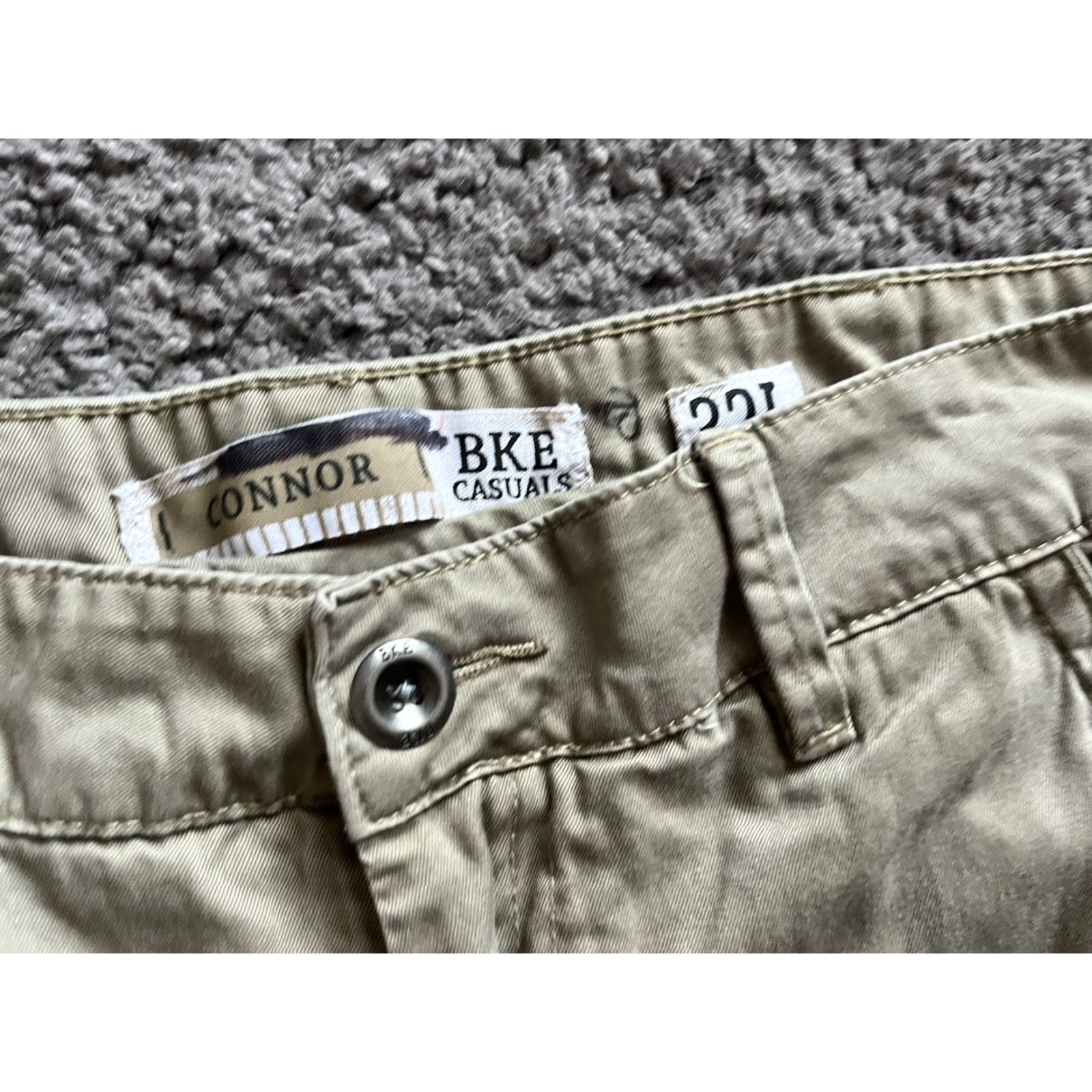 BKE BKE Casuals Connor Chino Straight Pants Mens Adult Size 32L 32x33 Beige Cotton Size US 32 / EU 48 - 5 Thumbnail