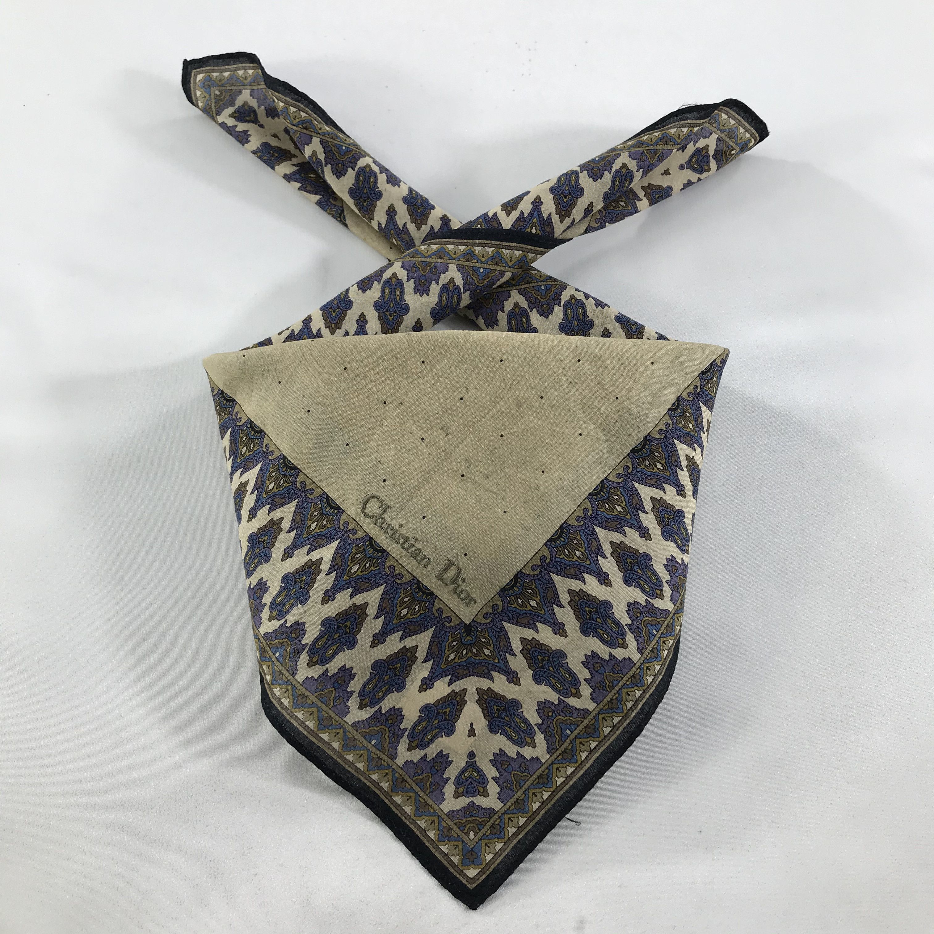 Vintage Christian Dior Neckerchief / Bandana / Handkerchief Size ONE SIZE - 1 Thumbnail
