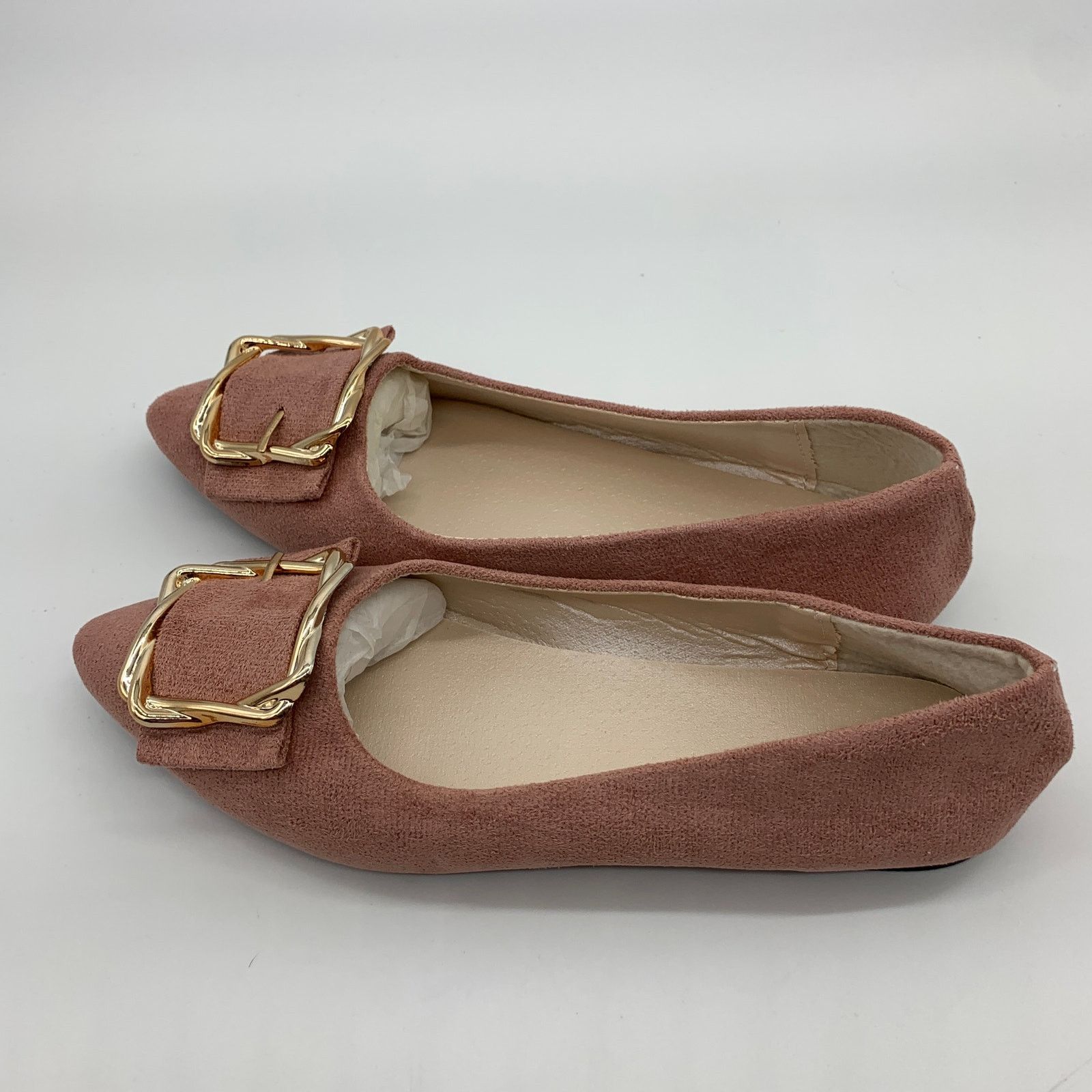 Other Women's Shoes Pink Slip On Size 7 Loafers Faux Suede Size US 7 / IT 37 - 3 Thumbnail