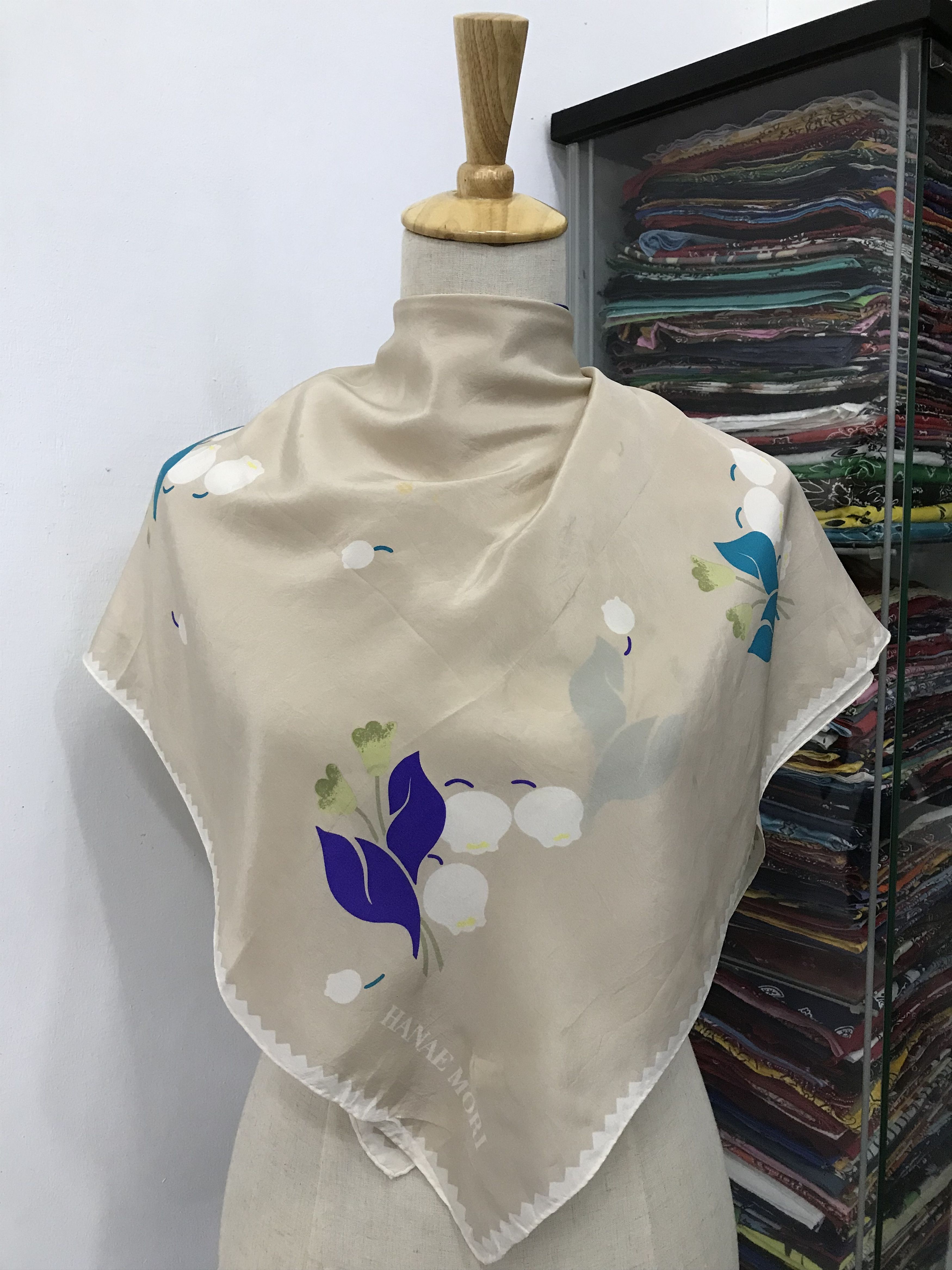 Hanae Mori Vintage Hanae Mori Silk Scarf Size ONE SIZE - 1 Thumbnail