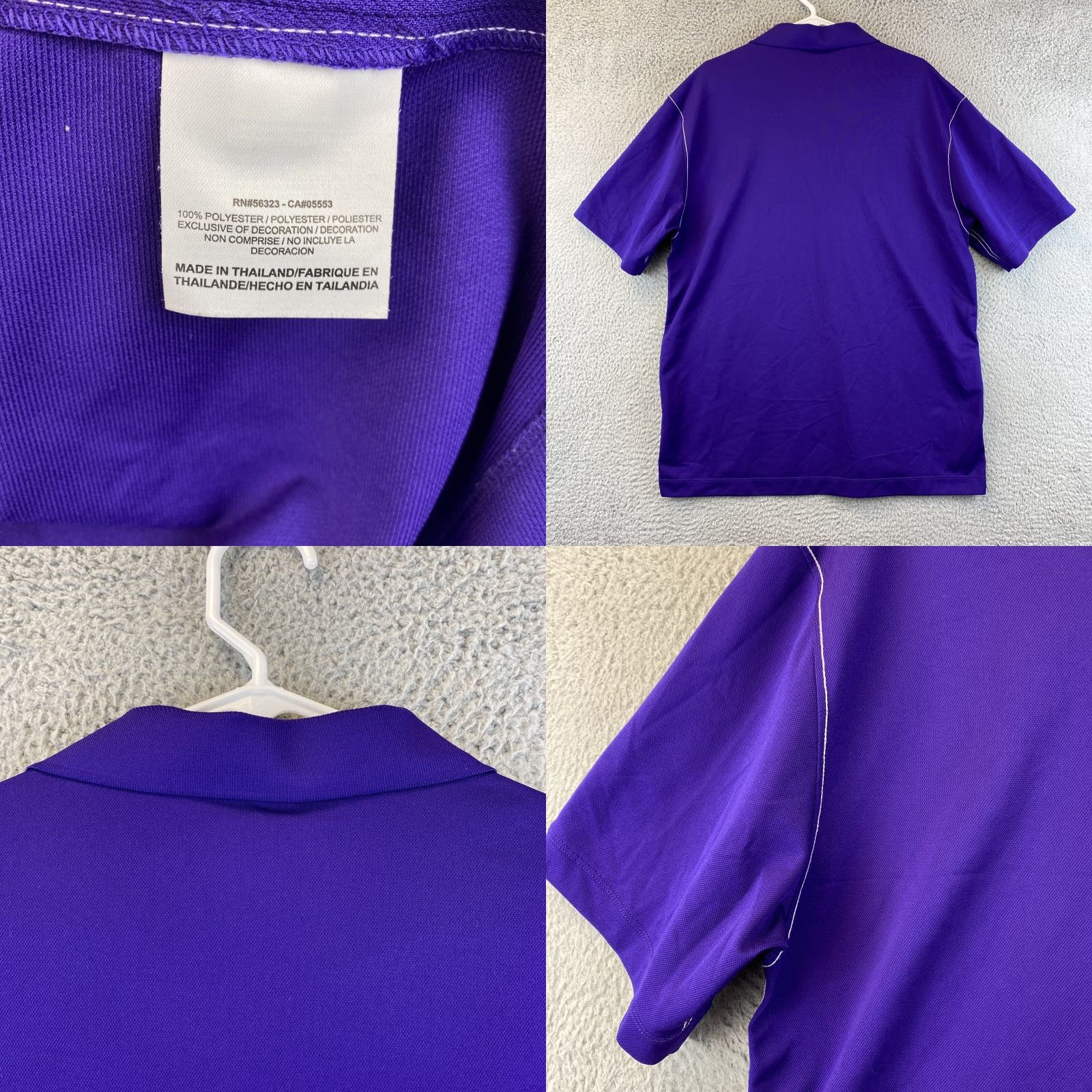Nike NIKE DRI-FIT GOLF POLO SHIRT Mens XL Purple Short Sleeve Regular Fit Size US XL / EU 56 / 4 - 8 Thumbnail