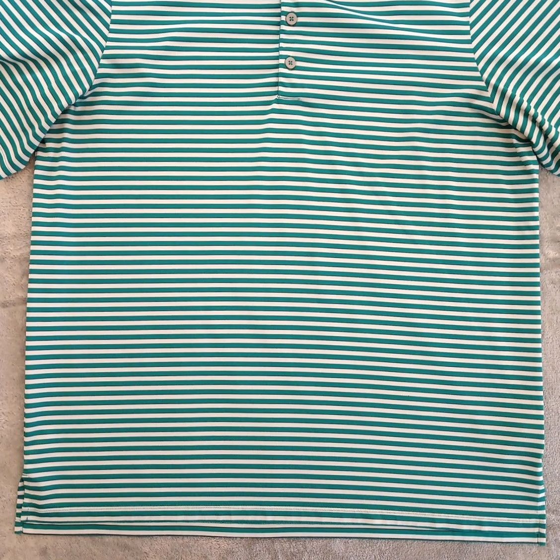 Adidas Adidas Polo Shirt Mens XL Green Striped Short Sleeve Size US XL / EU 56 / 4 - 4 Thumbnail