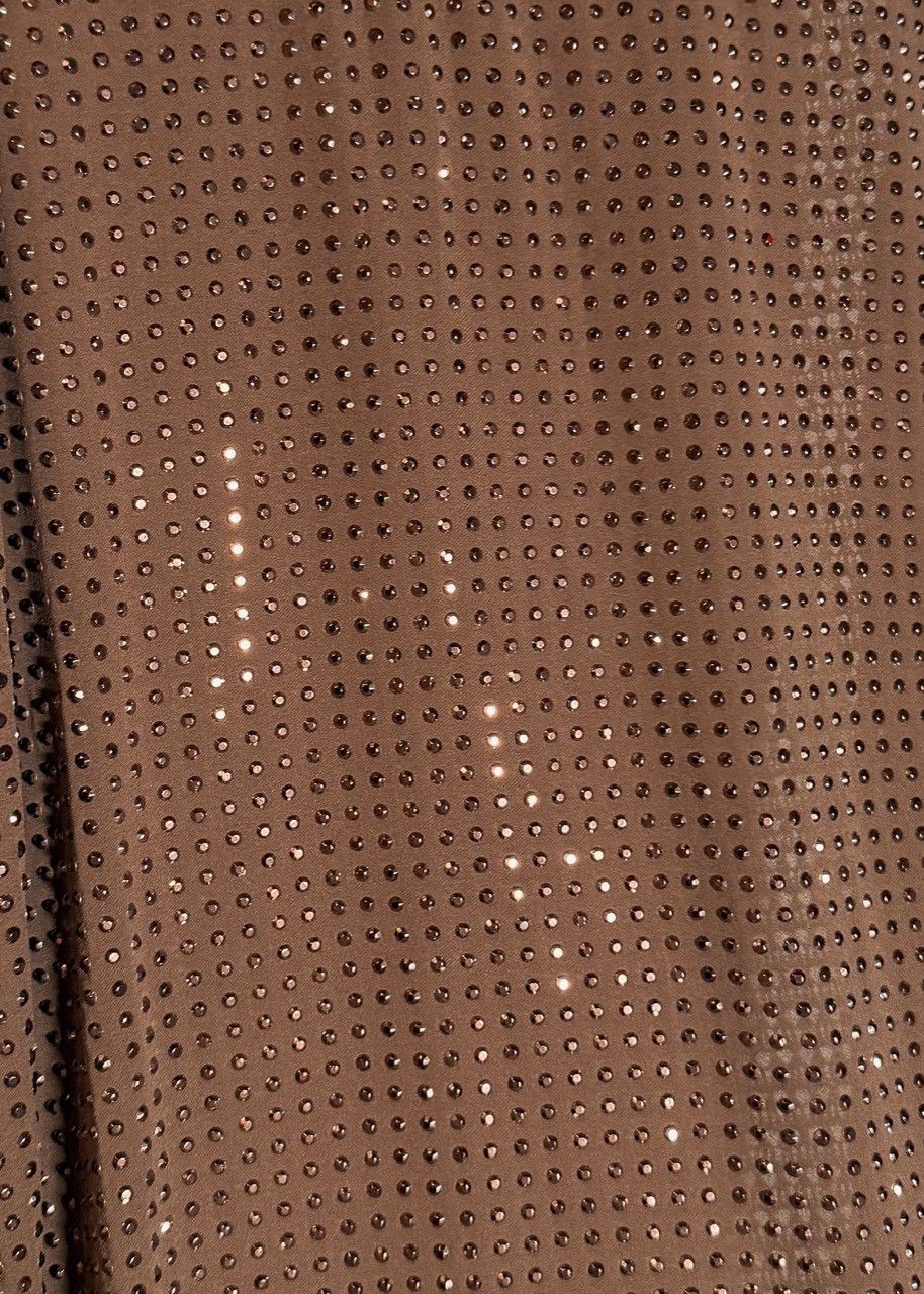 Gucci Gucci Brown Metallic Studs Embellished Silk Tank Top Size S / US 4 / IT 40 - 3 Thumbnail