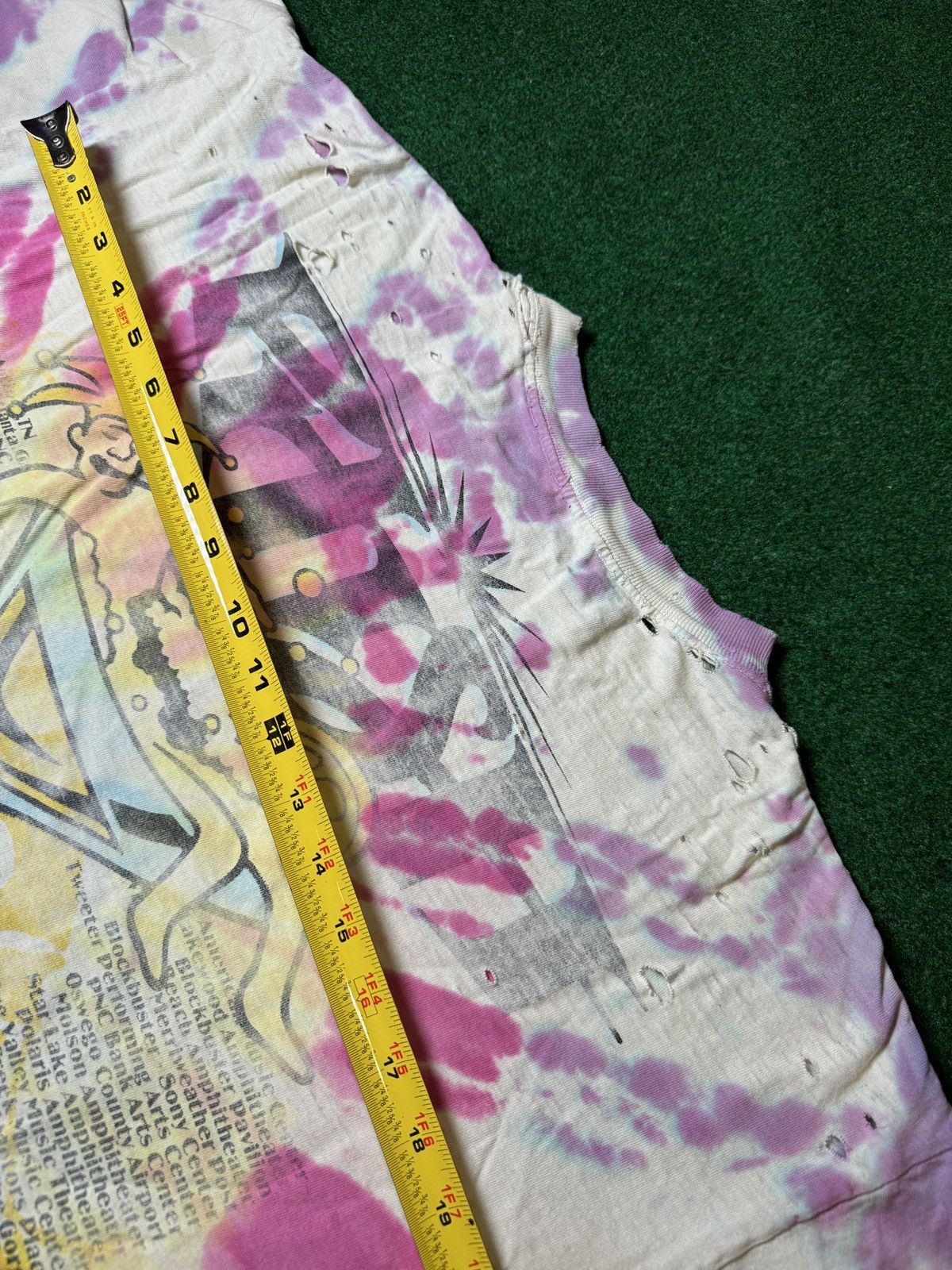 Band Tees × Vintage Vintage 90s Phish Tie Dye Hippie Rare Thrashed Band T Shirt Size US XL / EU 56 / 4 - 10 Thumbnail