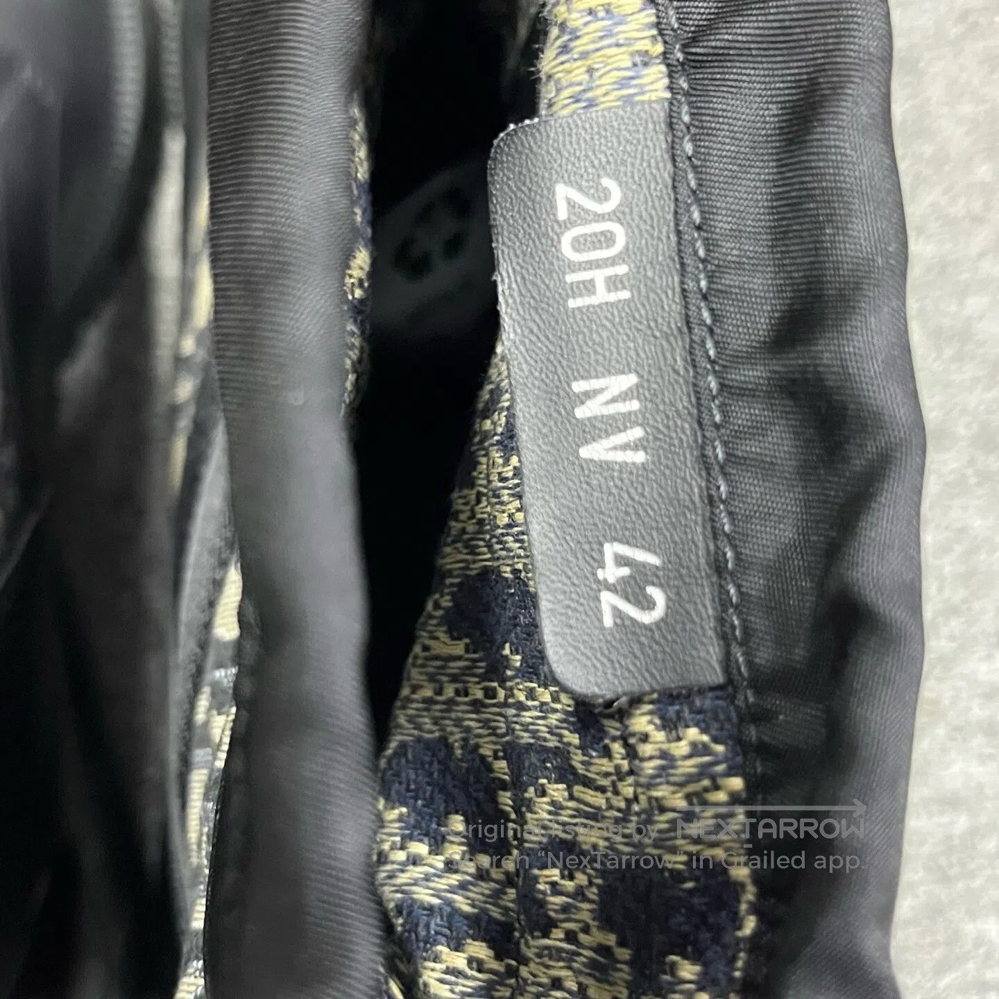 Dior Dior Alphabet-dotted jacquard patterned calf leather short Size US 9 / EU 42 - 5 Thumbnail