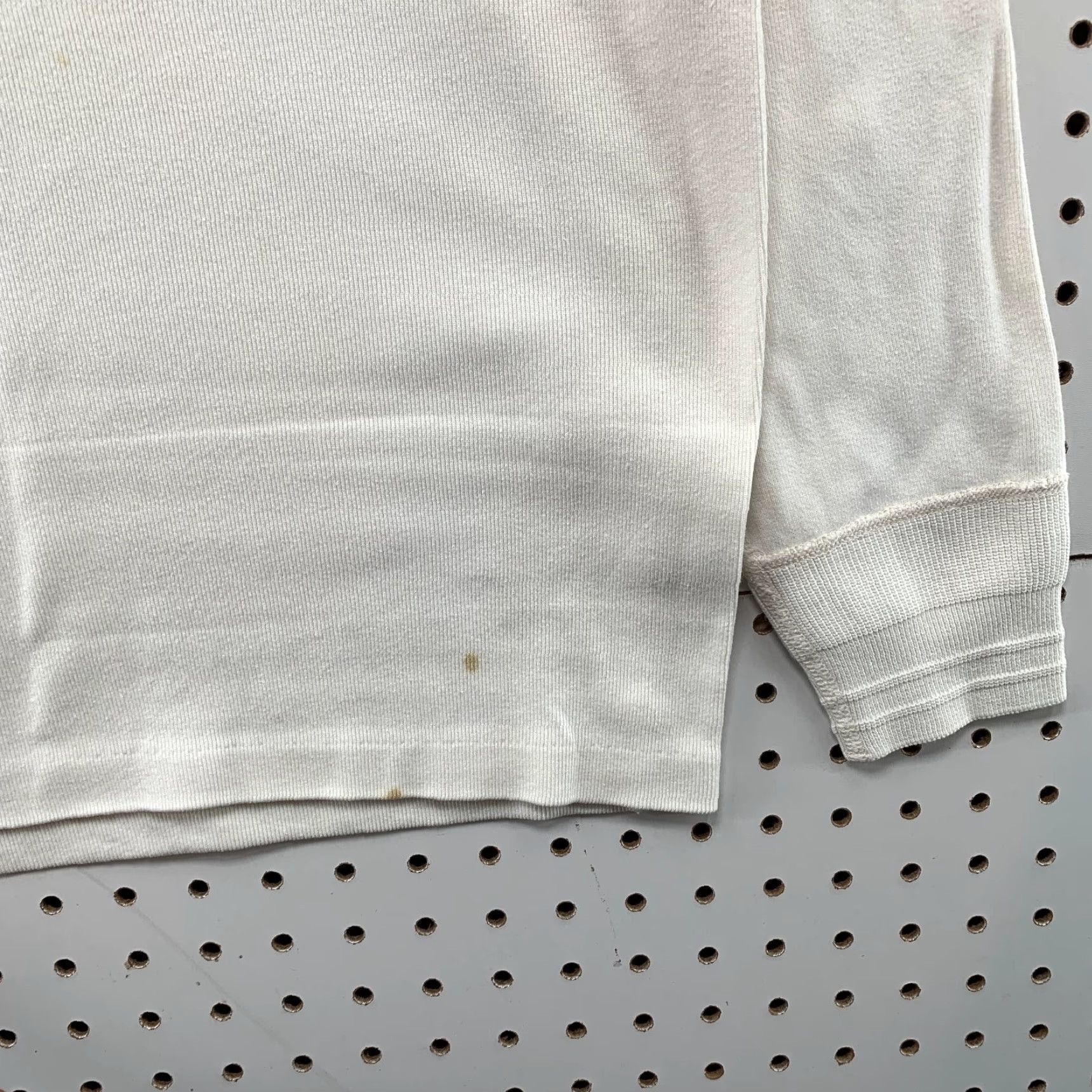 Vintage VINTAGE Britches Henley Pullover Shirt Mens XL White Heavyweight Knit Cotton - 90s Era, Hand Made Hong Kong Mens XL White Size US XL / EU 56 / 4 - 7 Thumbnail