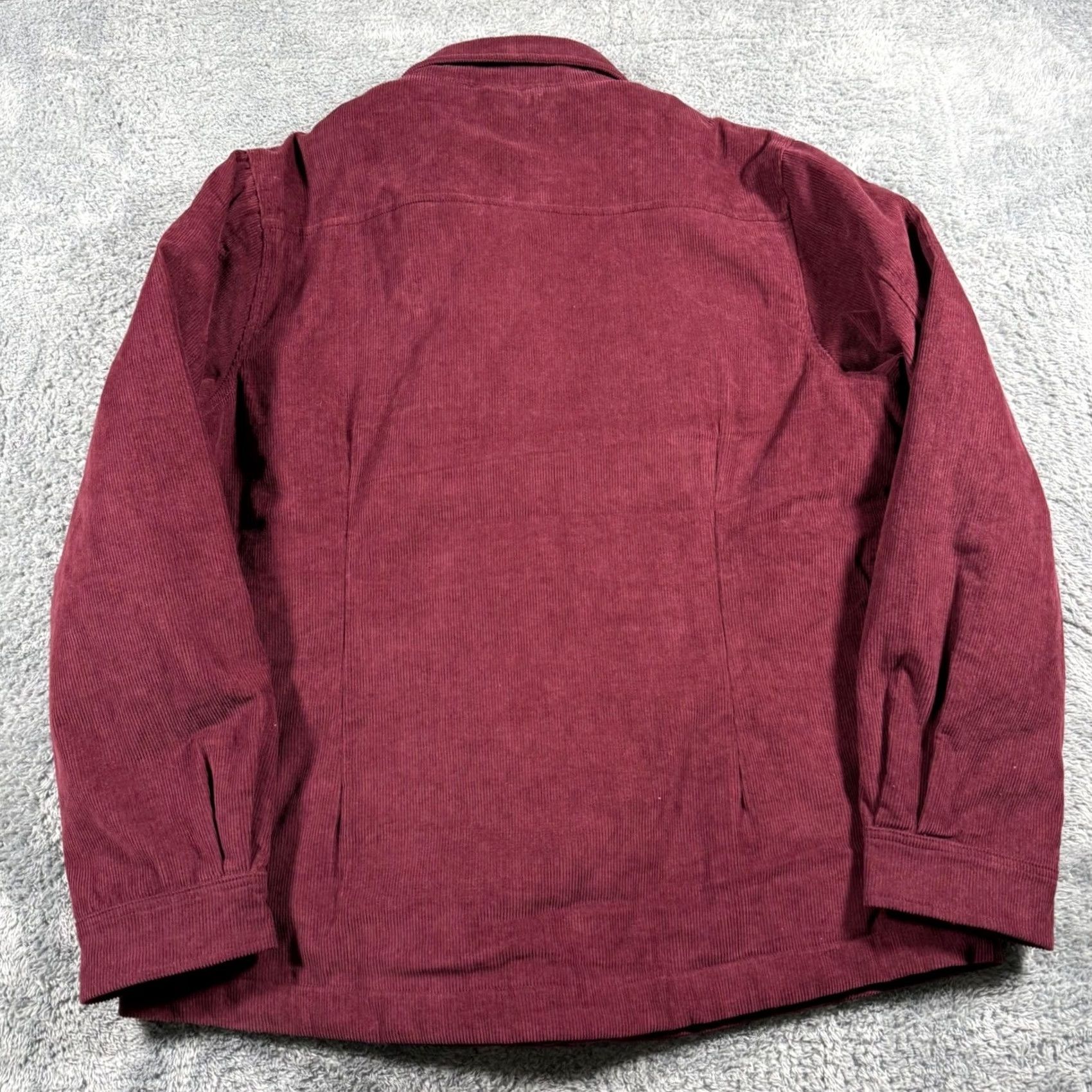 Robert Graham VINTAGE Robert Graham Burgundy Chore Corduroy Quilted Lined Jacket Coat XL Men Regular Zip Button Pockets Solid Pattern Fall Winter - 298 Size US XL / EU 56 / 4 - 6 Thumbnail