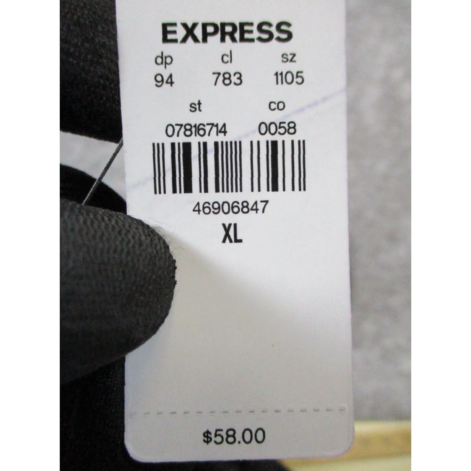 Express VINTAGE Express Women's Tank Top Sleeveless One Shoulder Black XL Casual Spring Summer Women Size XL / US 12-14 / IT 48-50 - 4 Thumbnail