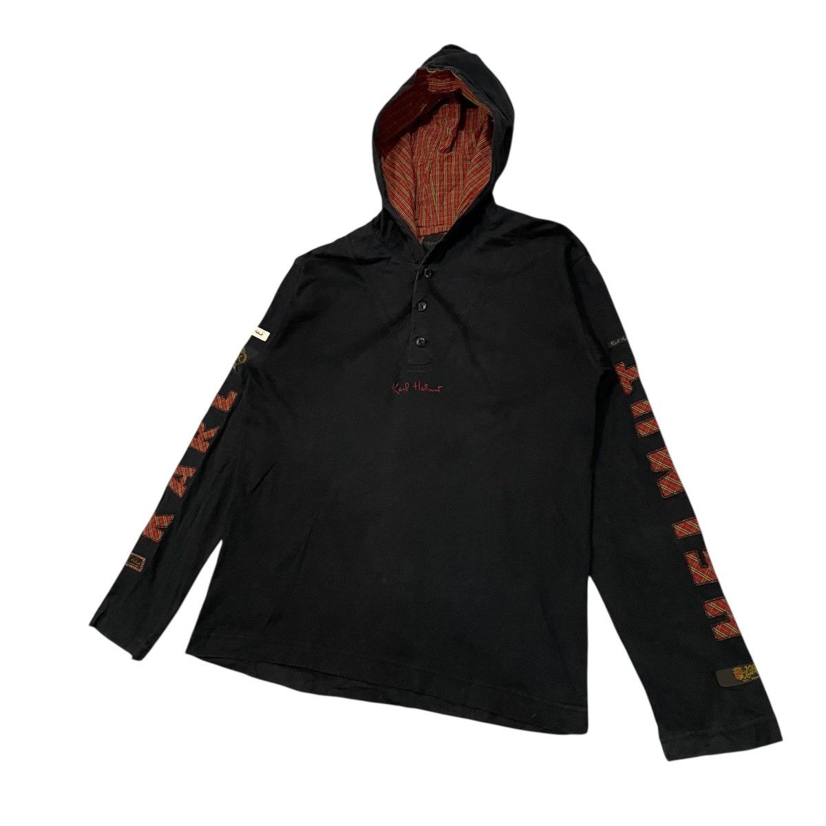 Karl Helmut Vintage Karl Helmut Pink House Embroidered Hoodie Shirt Size US M / EU 48-50 / 2 - 2 Thumbnail