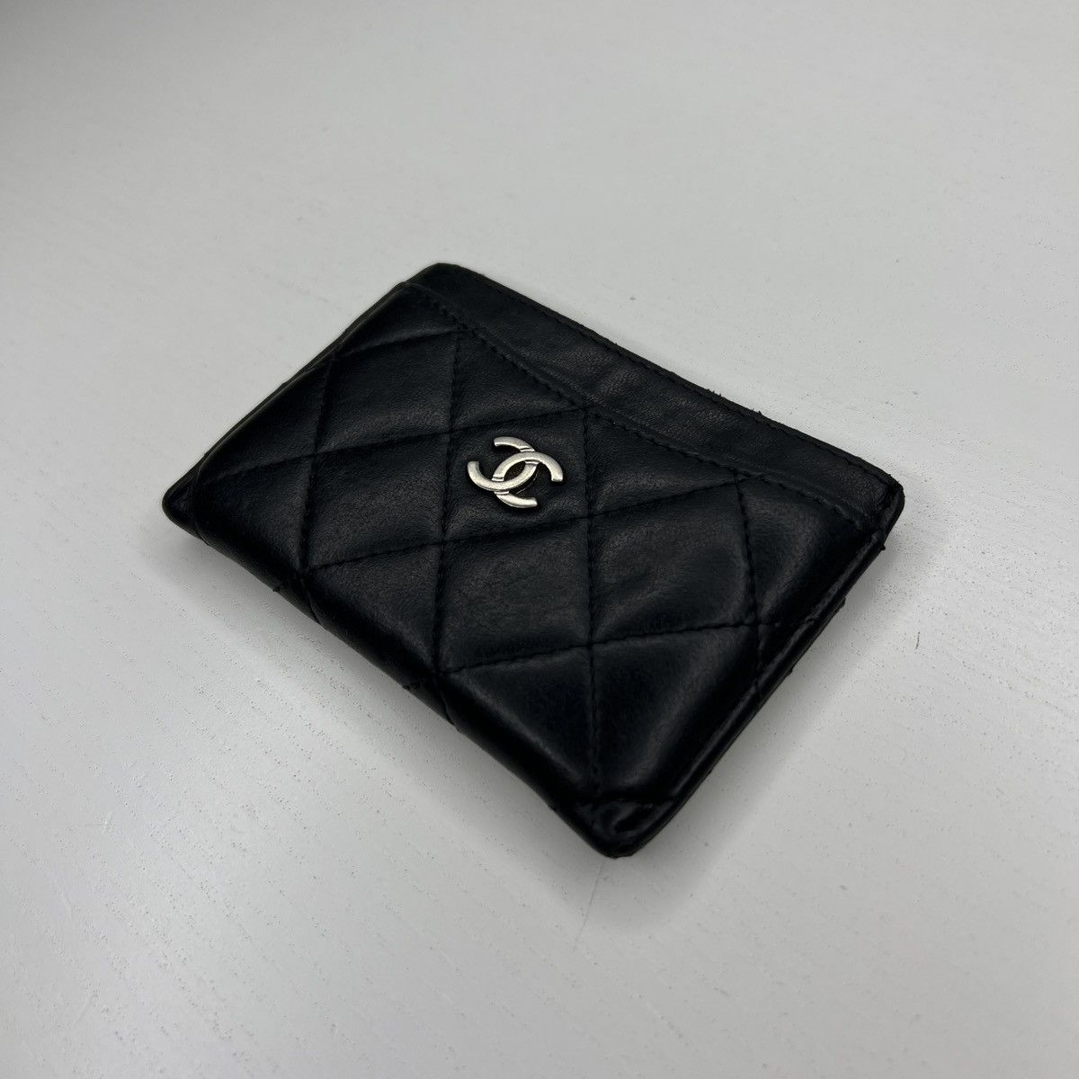 Chanel Chanel Chain Logo Quilted Leather Card Holder Wallet Size ONE SIZE - 2 Thumbnail