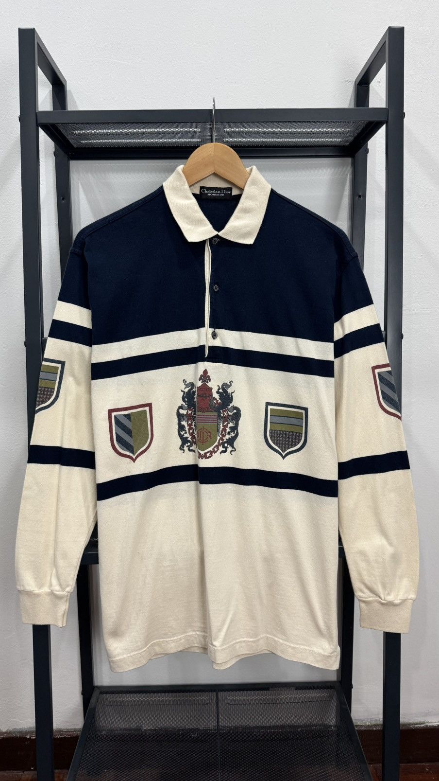 Christian Dior Monsieur × Vintage Vintage Christian Dior Monsieur Collar LS Size US L / EU 52-54 / 3 - 1 Thumbnail
