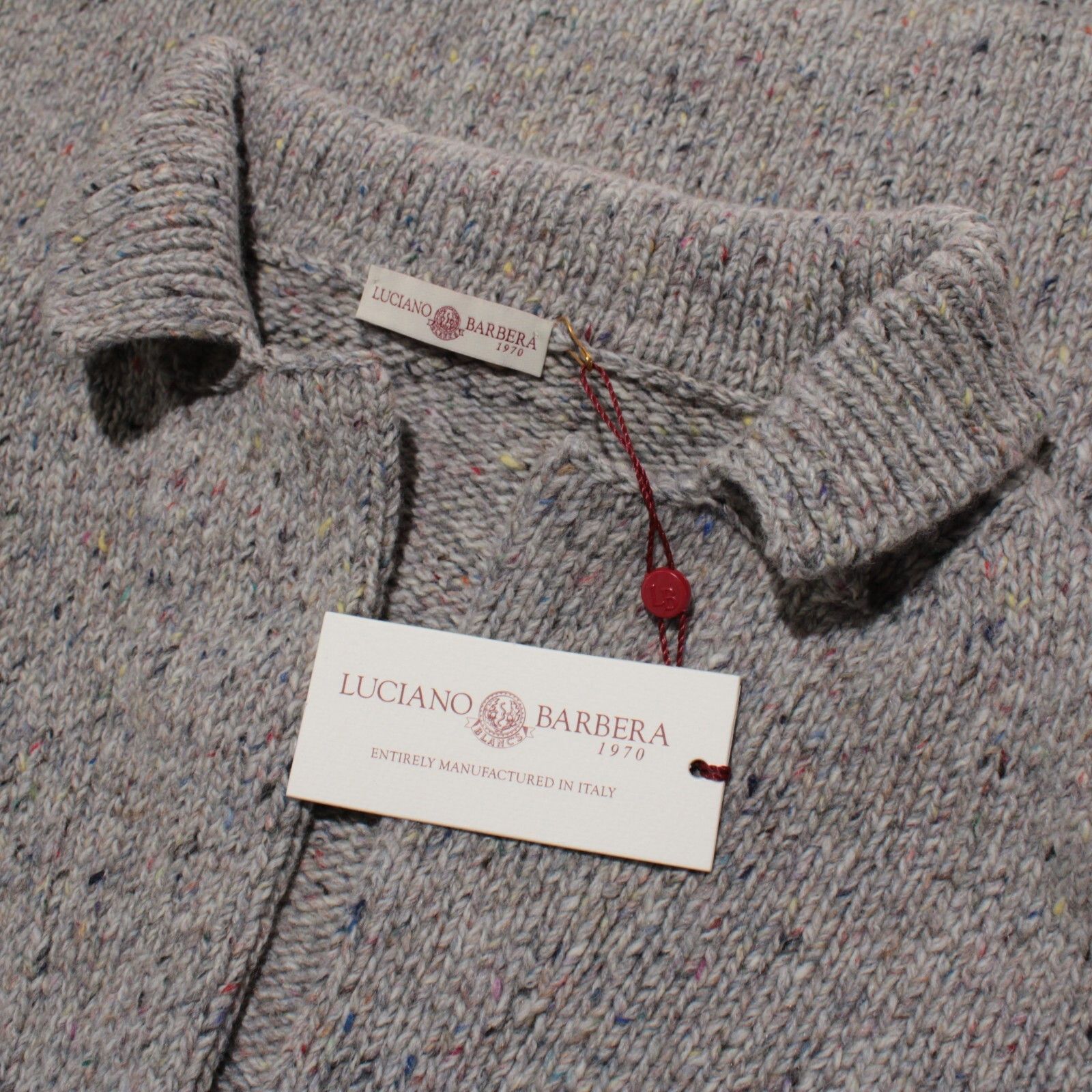 Luciano Barbera Sweater Size US M in Gray