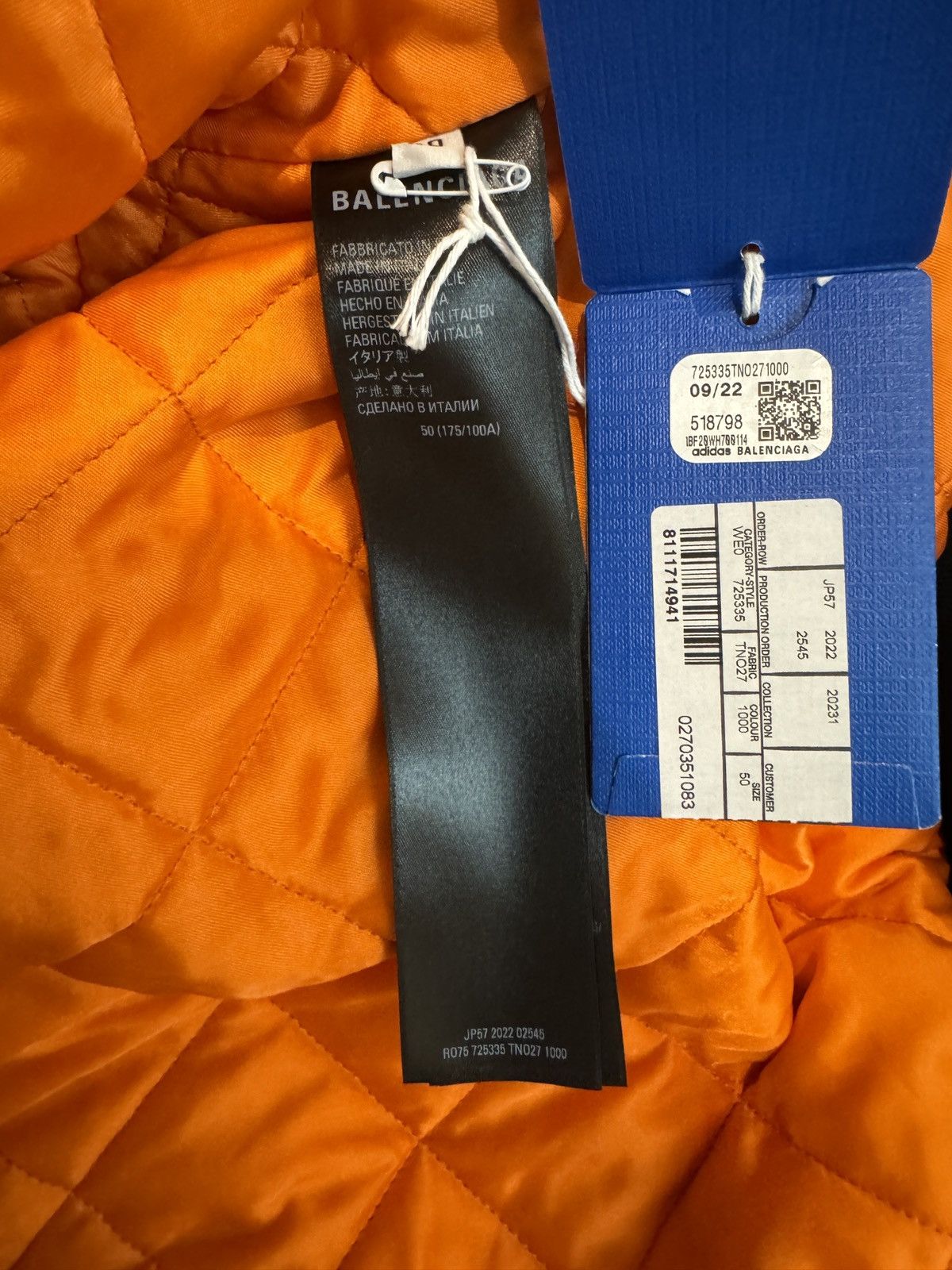 Balenciaga Balenciaga Adidas Black oversized bomber Sz.50 Size US M / EU 48-50 / 2 - 12 Thumbnail